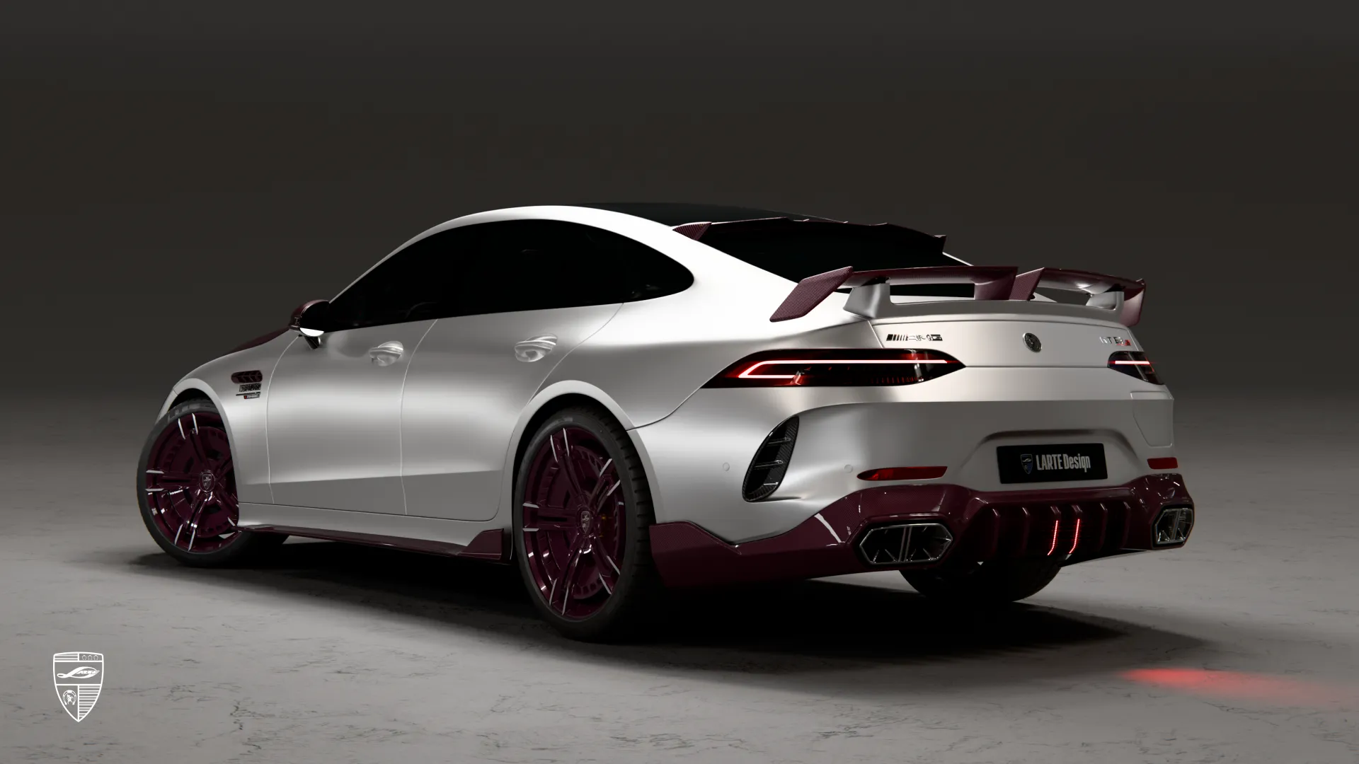 Mercedes AMG GT 63 Facelift exterior featuring rear styling upgrades and custom design elements