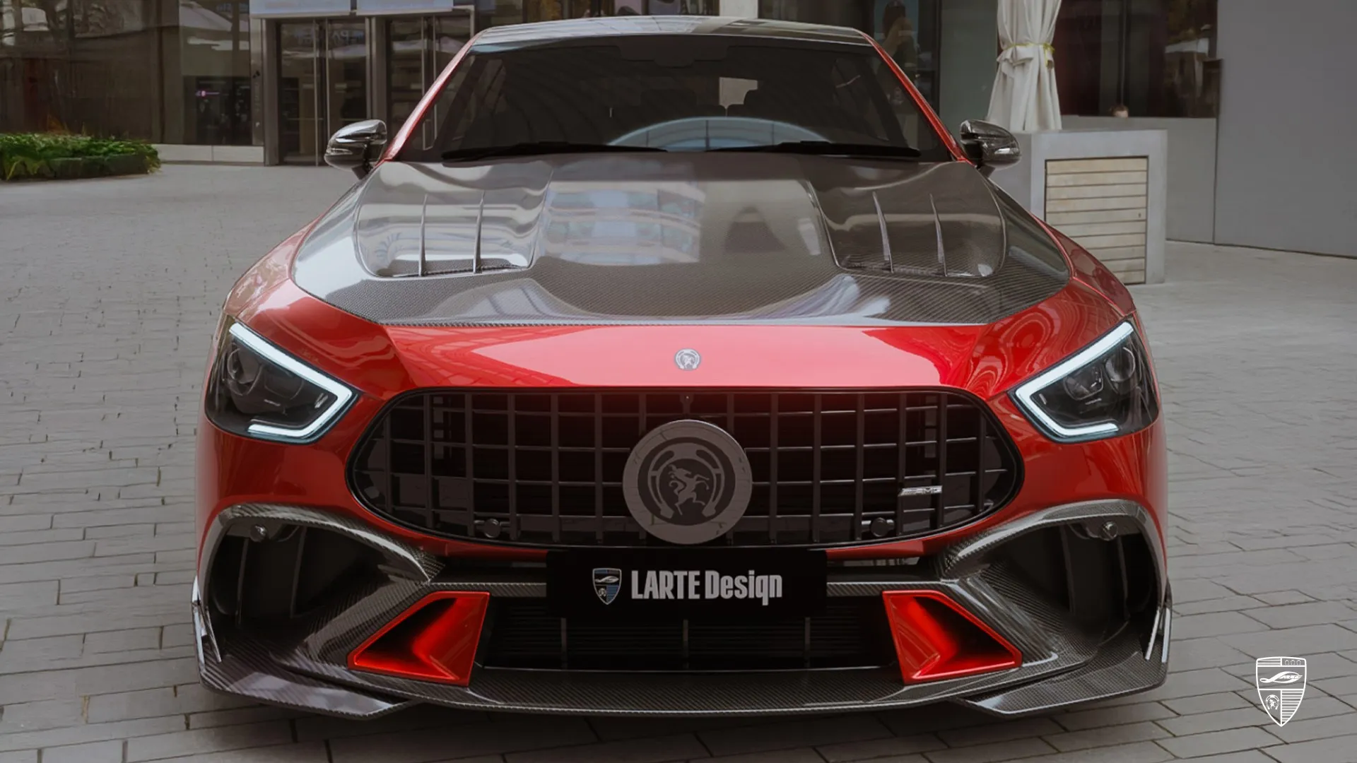 2024 Mercedes GT AMG 63 X290 — brutal yet refined Patagonia Red luxury car with facelift upgrade