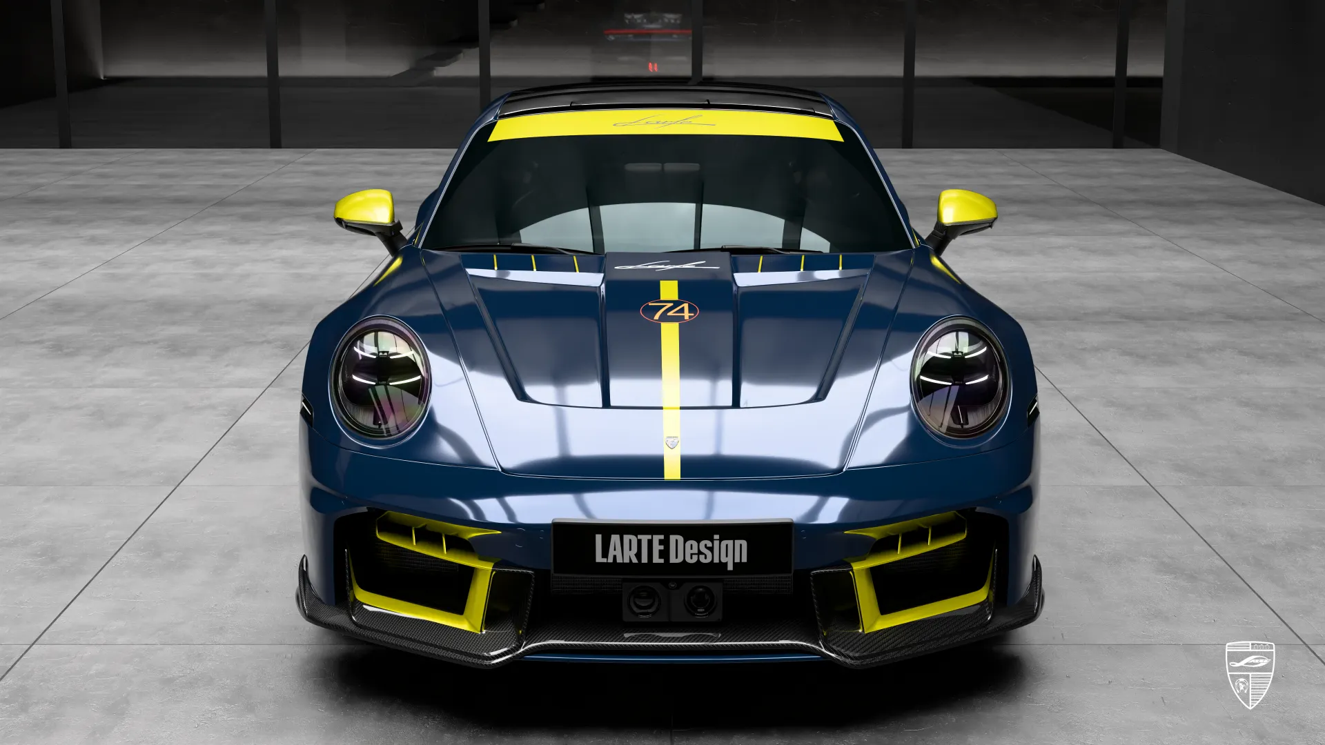 Luxus-Porsche Carrera 992.2 mit auffälligem Lackdesign Luxury Porsche 911 Carrera 992.2 mit markanter Carrera S Designsprache und Lackveredelung