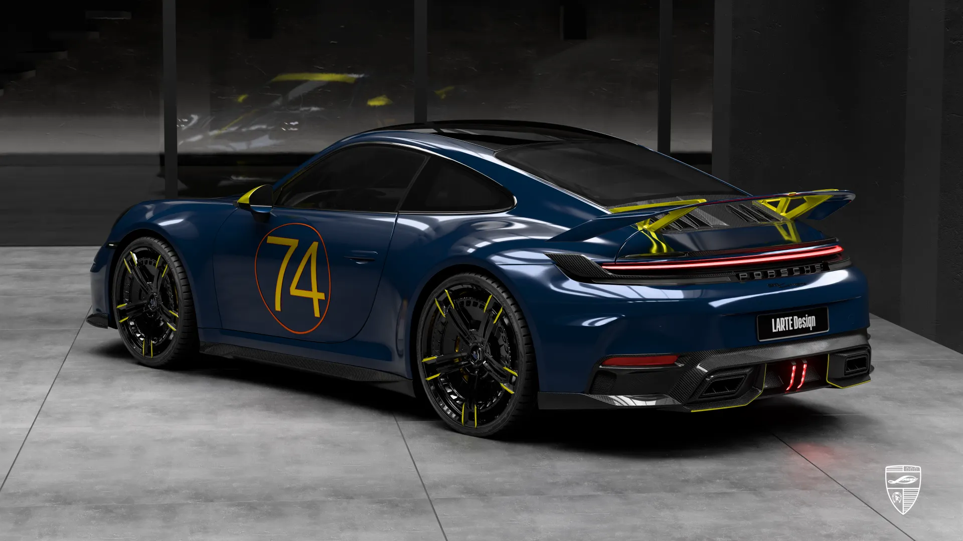 Porsche 911 Carrera 992.2 mit Signature-Design Luxus-Coupé Porsche 911 Carrera 992.2 mit Signature-Design und visuellem Upgrade-Paket