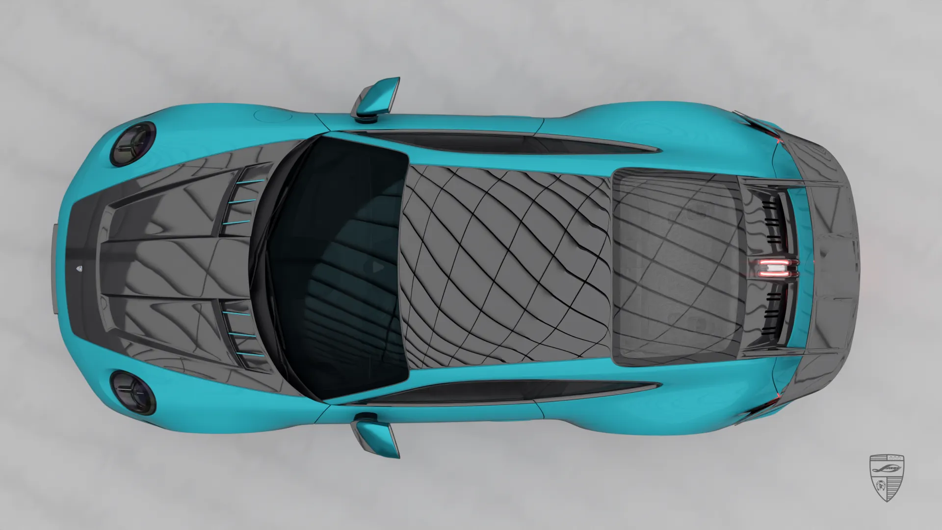 2026 Porsche 911 Carrera 992.2 — Olymp Blue facelift with bespoke body kit and aggressive styling
