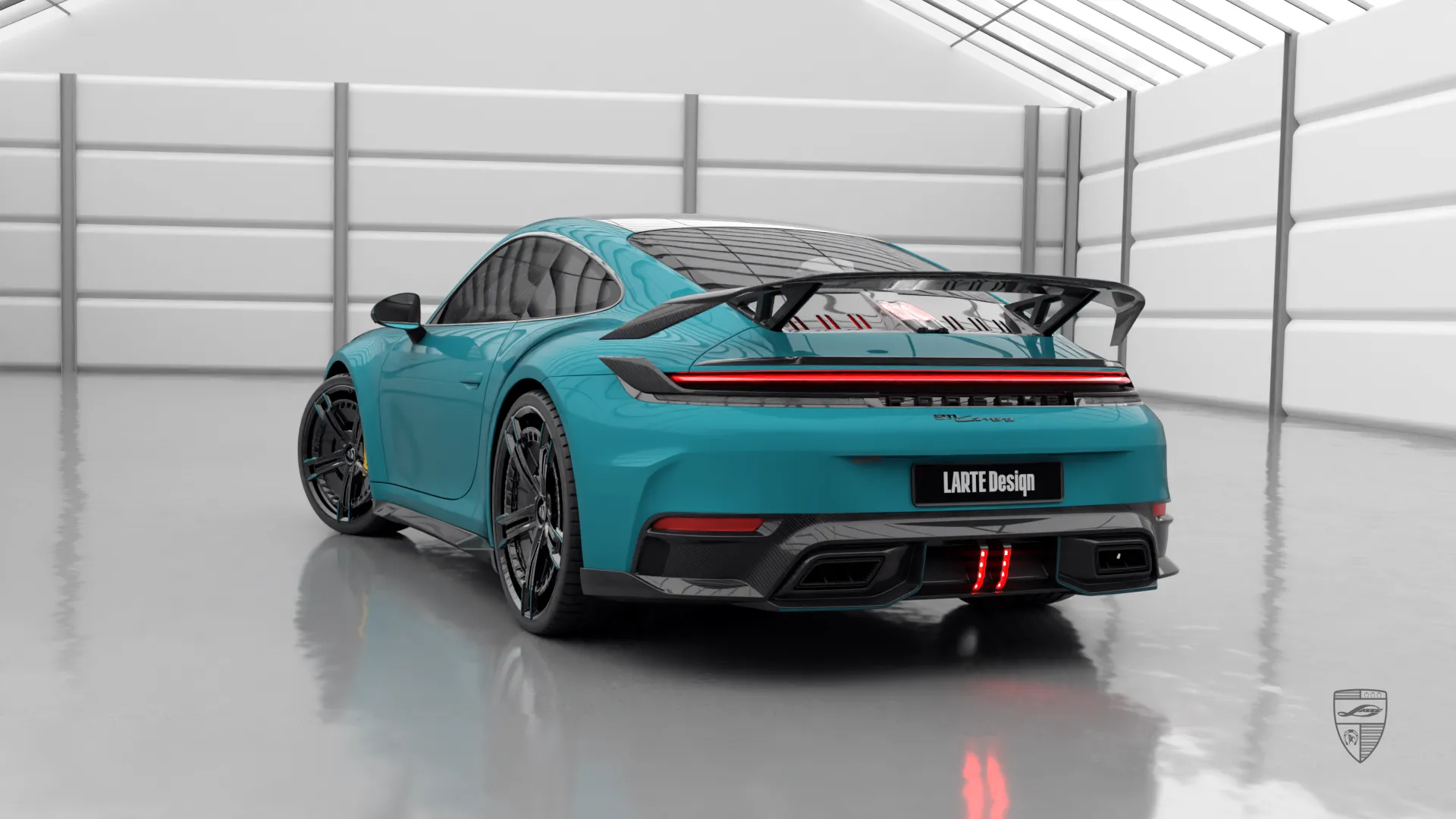 Porsche 911 Carrera 992.2 — Olymp Blue coupe with Carrera S tuning and exterior upgrade