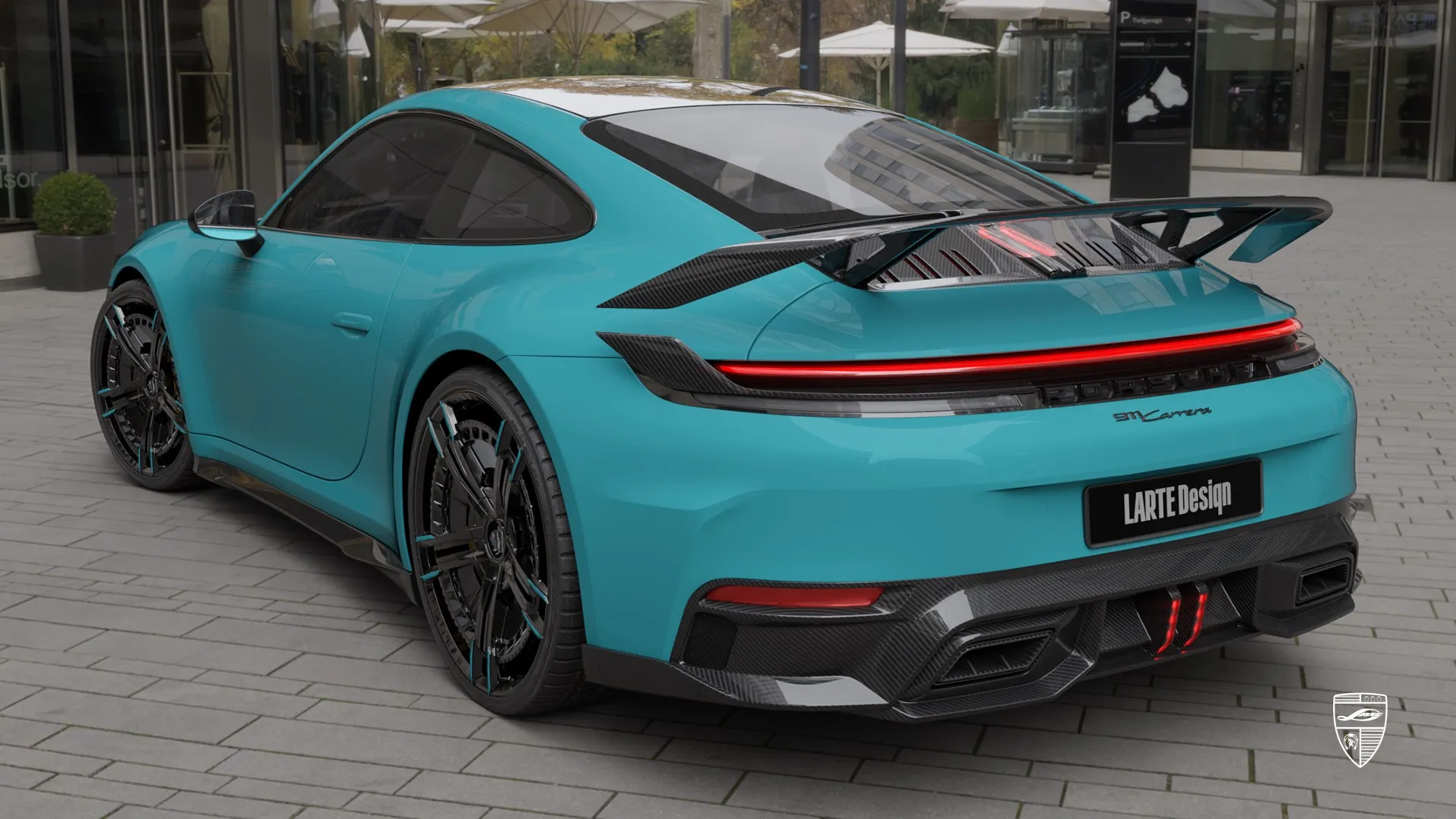 Facelift-Porsche 911 Carrera 992.2 – Kraft trifft Eleganz im Olympblauen Coupé