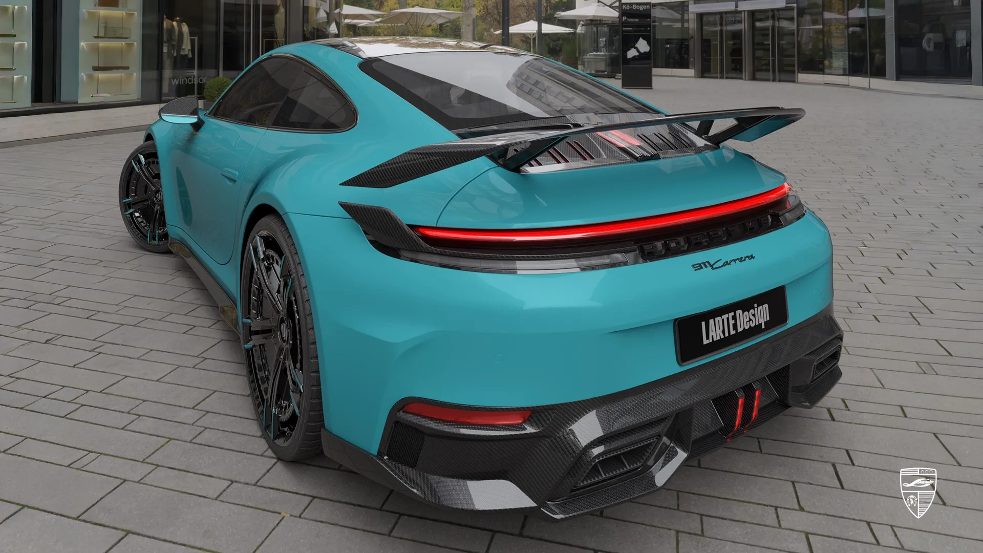 Olympblauer 911 Carrera 992.2 aus Düsseldorf – Custom-Facelift mit minimalistischem Restyling