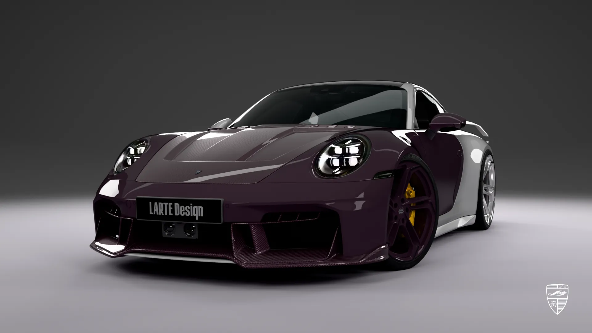 Porsche 911 Carrera luxury sports car front angle showcasing custom exterior package