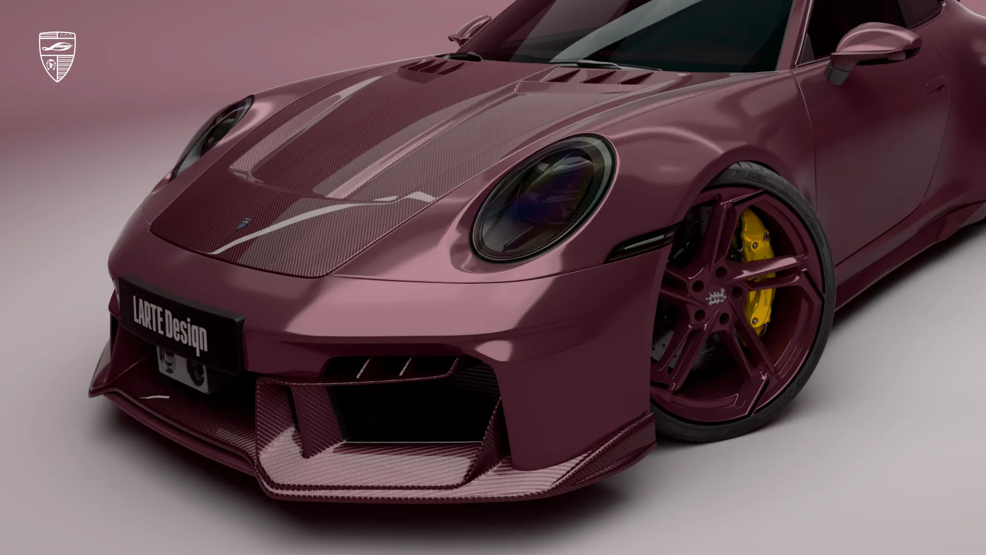 Porsche 911 Carrera mit individuellem Styling in Frontansicht