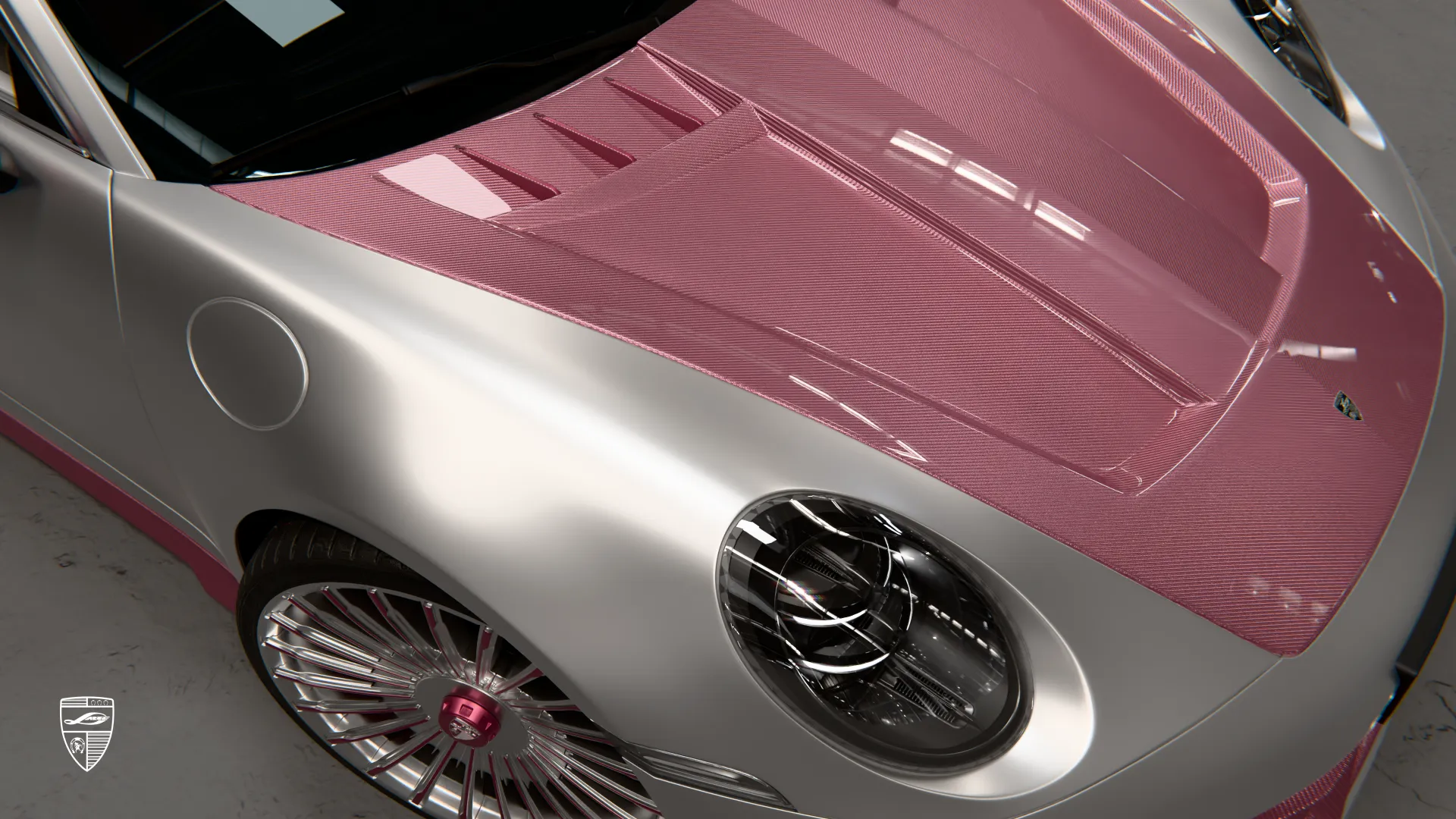 Porsche 911 Carrera design with custom exterior styling and exclusive sports car upgrades
