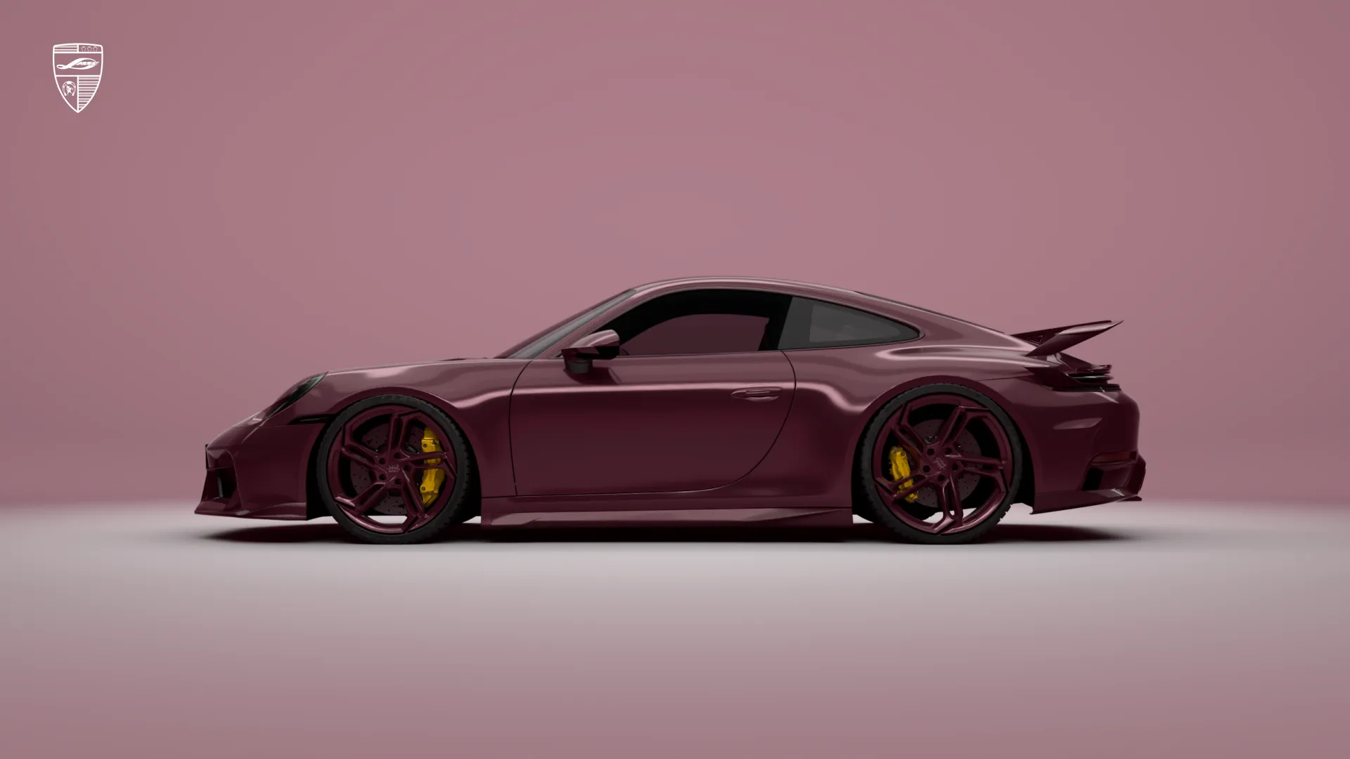 Porsche 911 Carrera Seitenansicht mit tieferlegung und individuellem Look