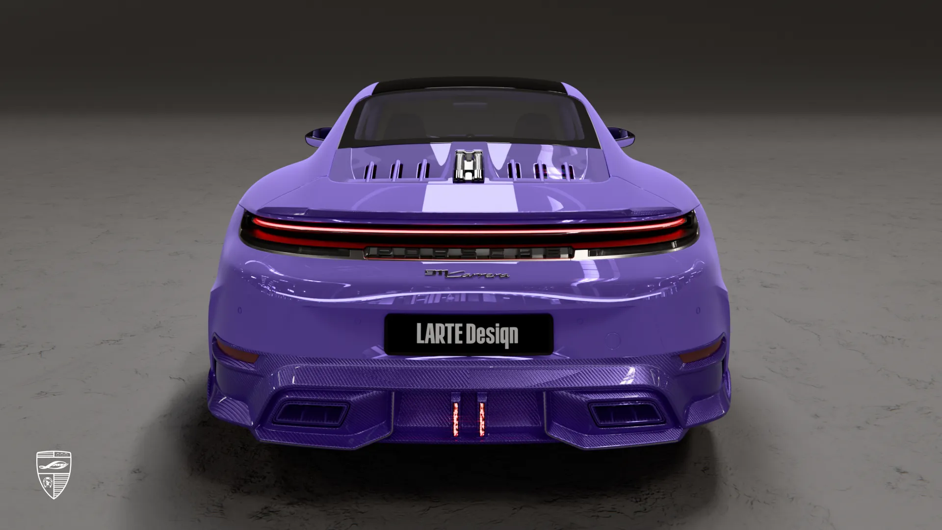 Porsche 911 unique design with rear view styling and premium body kit enhancements