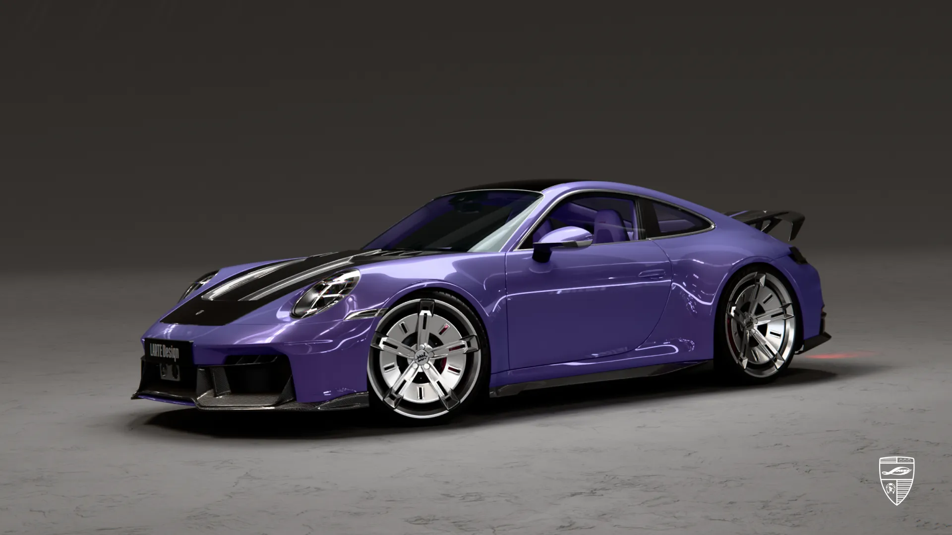 Porsche Carrera modern upgrade with custom body kit styling and performance inspired appearance