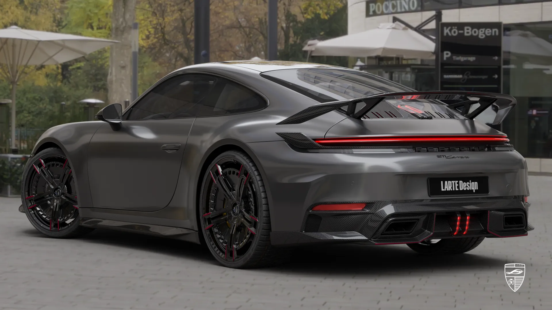 Silberner Porsche 911 Carrera 992.2 — Facelift-Coupé mit Carrera S Tuning und Carbon-Paket