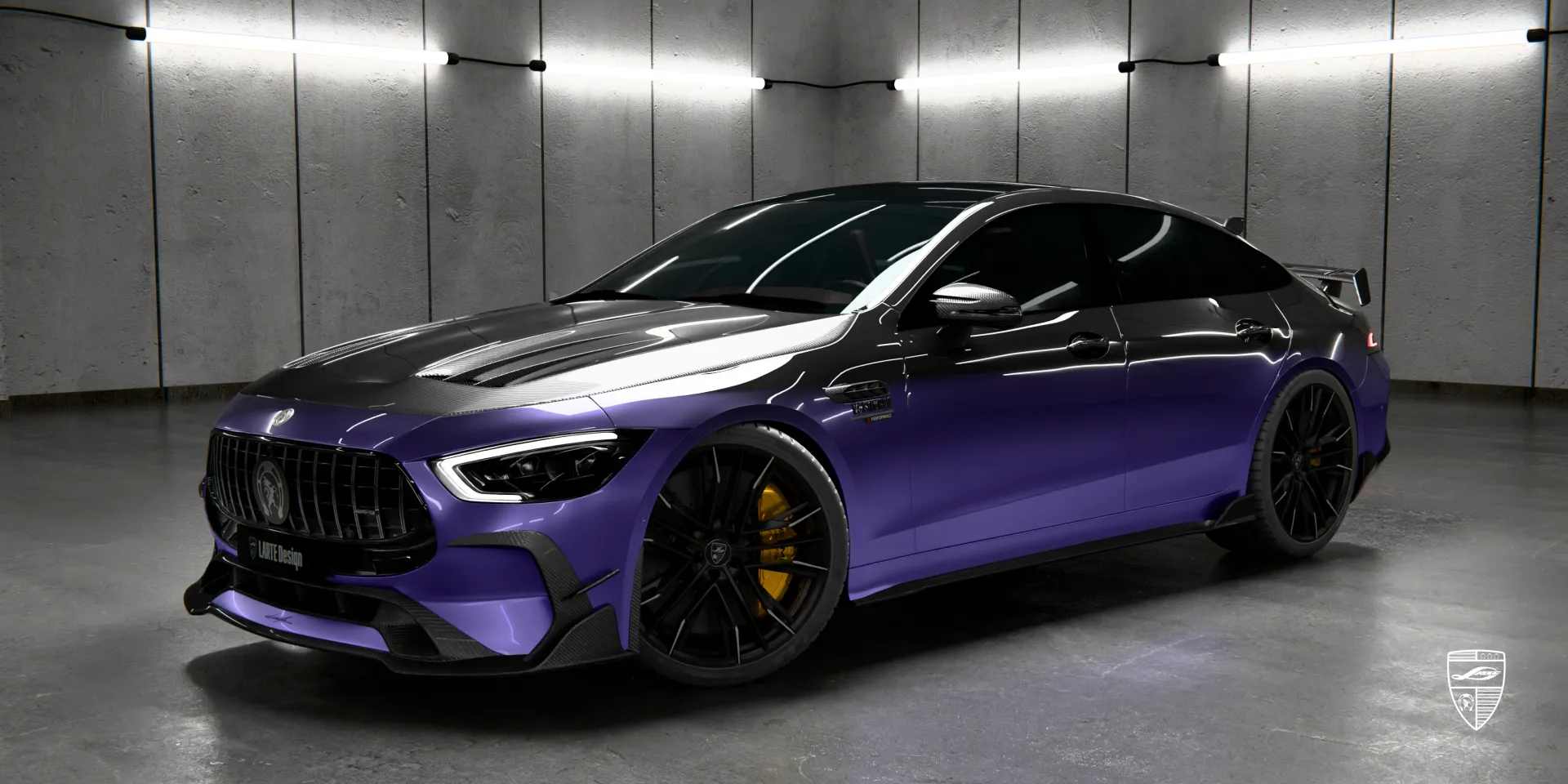 Mercedes GT Facelift AMG 63 carbon styling package enhances sporty profile