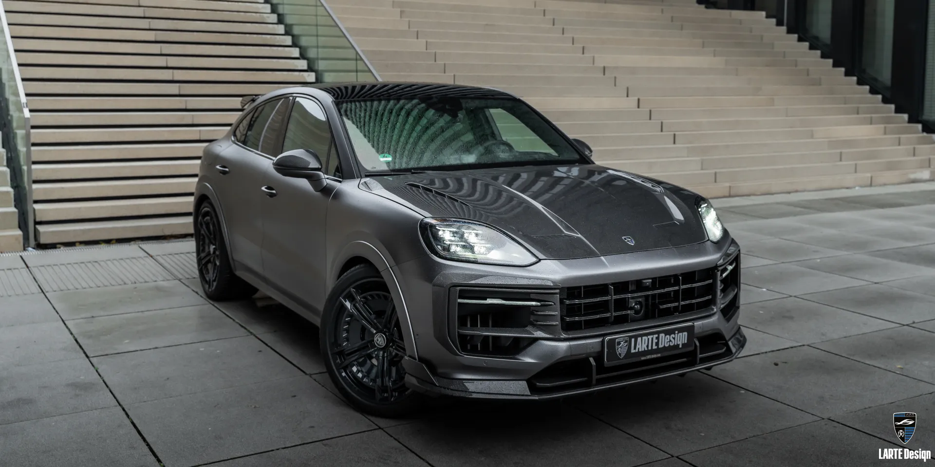 Custom body kit for Porsche Cayenne S Coupe from LARTE Desing