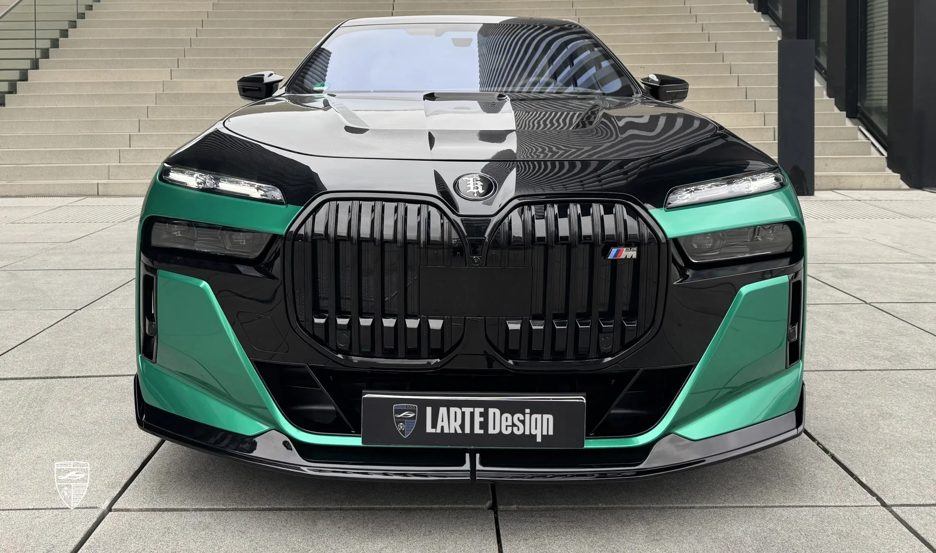 Front lip splitter upgrade for your sedan BMW 7 Series G70 760i from LARTE Design