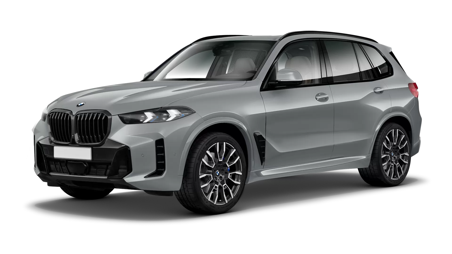 BMW X5 G05 LCI Facelift mit Karbon-Karosserie-Kit: Frontansicht in Brooklyn Grau