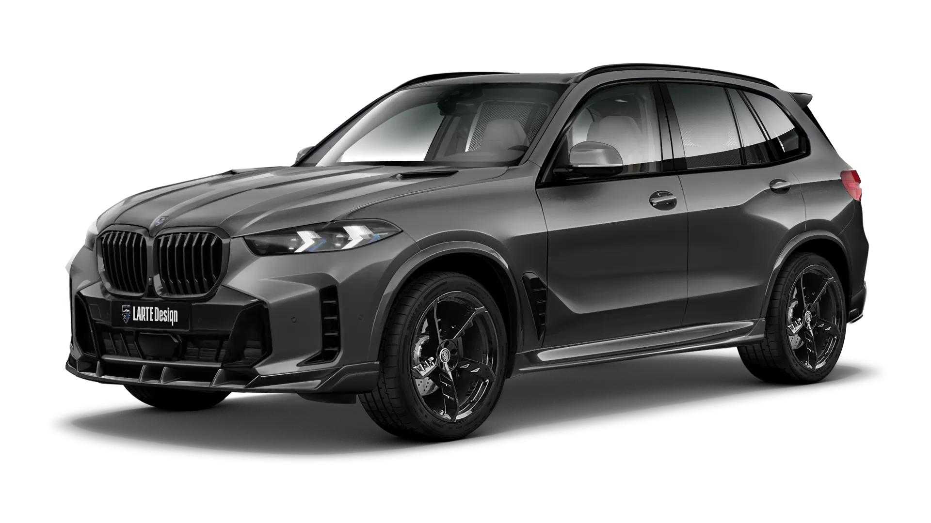 BMW X5 G05 LCI Facelift with painted body kit: front view shown in Dravit Grey