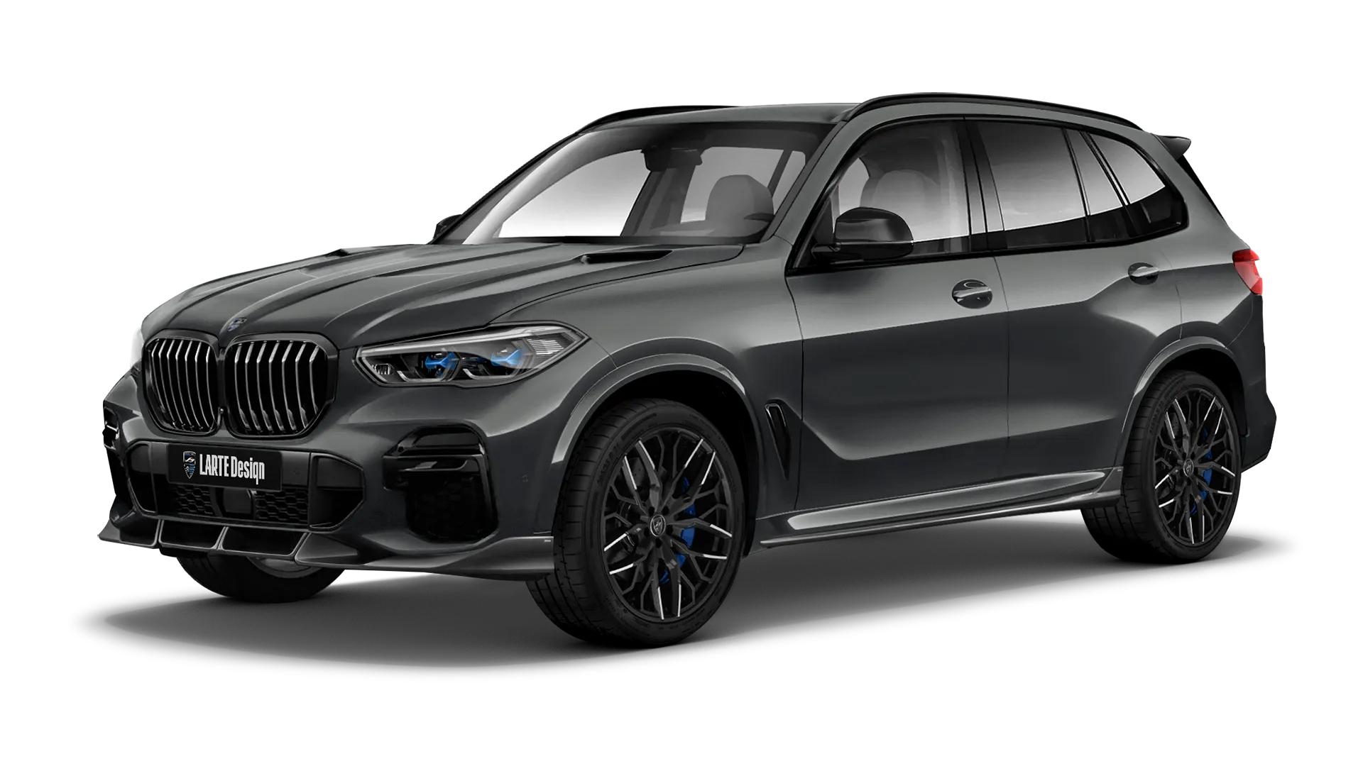 BMW X5 G05 2019 - 2023 mit lackiertem Karosserie-Kit: Frontansicht in Dravit Gray