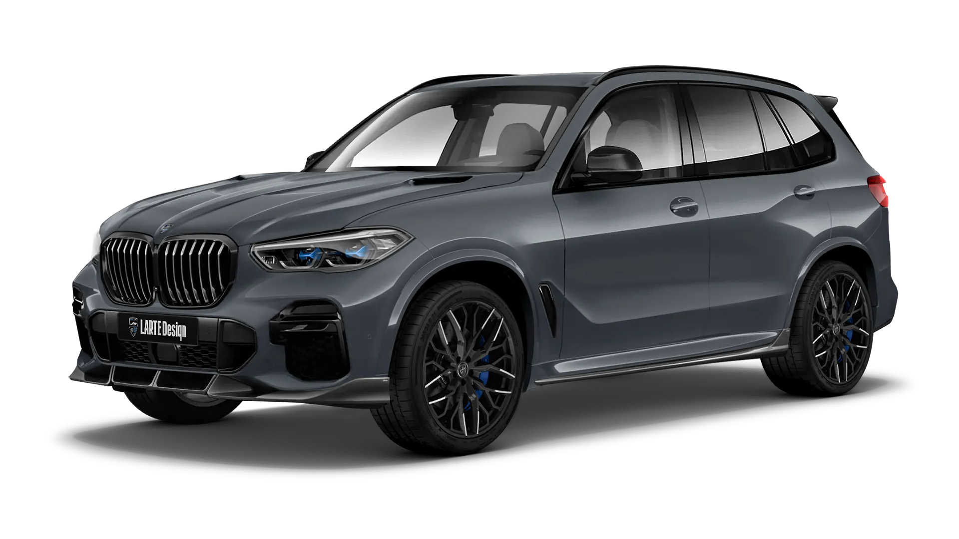 BMW X5 G05 2019 - 2023 mit lackiertem Karosserie-Kit: Frontansicht in Frozen Gray
