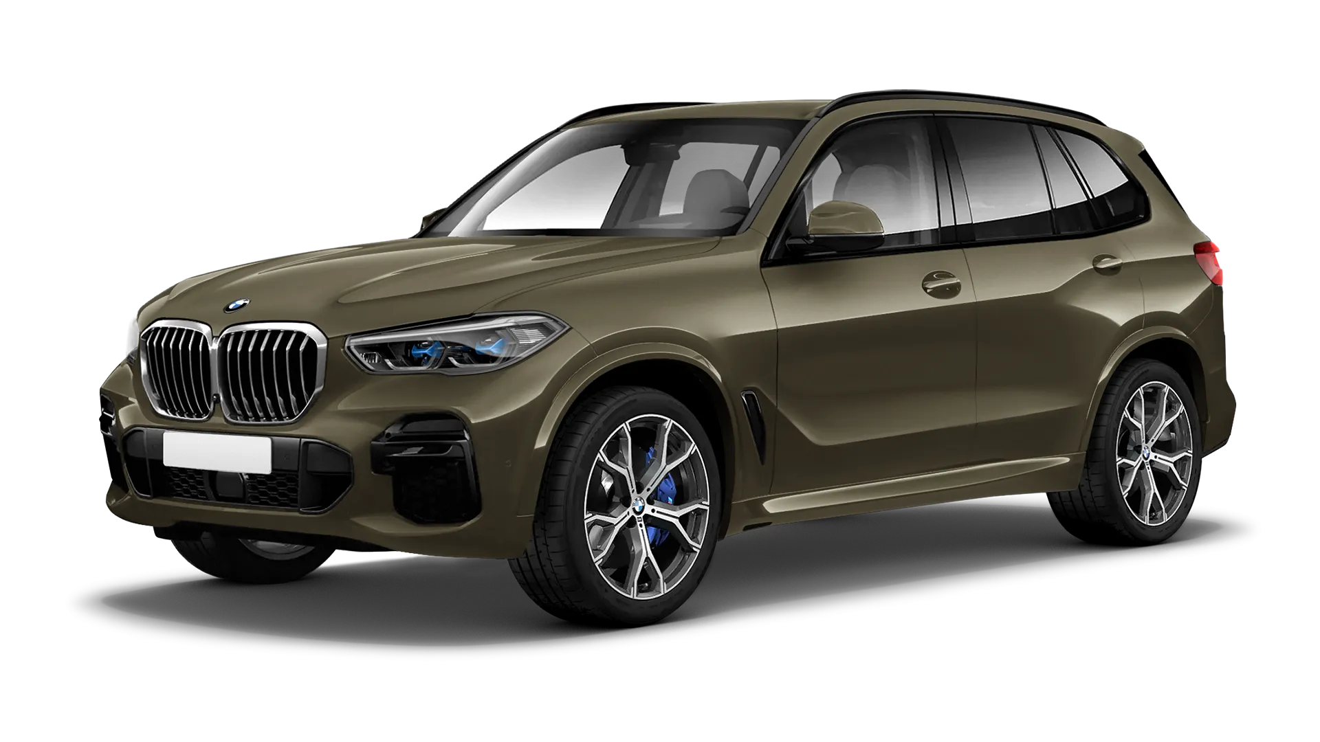 BMW X5 G05 2019 - 2023 serienmäßige Frontansicht in Manhattan Farbe