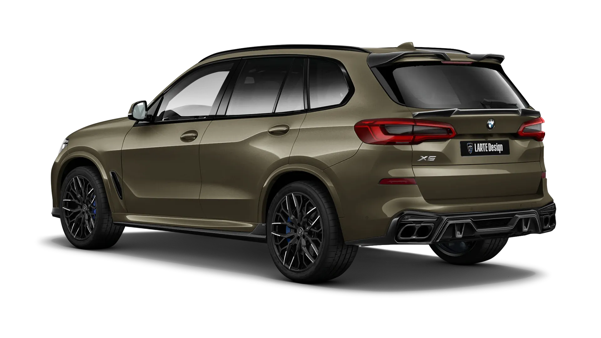 BMW X5 G05 2019 - 2023 mit lackiertem Karosserie-Kit: Rückansicht in Manhattan