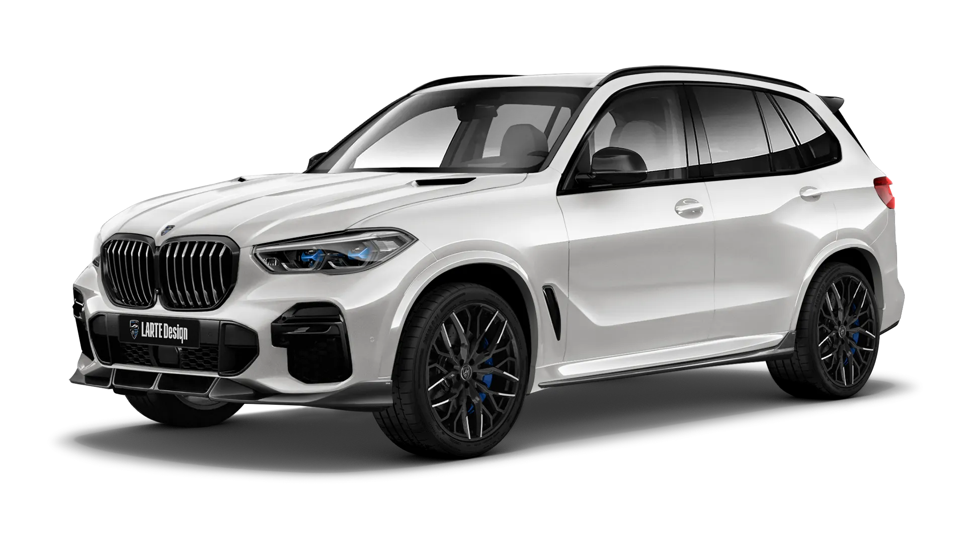 BMW X5 G05 2019 - 2023 mit lackiertem Karosserie-Kit: Frontansicht in Snow White