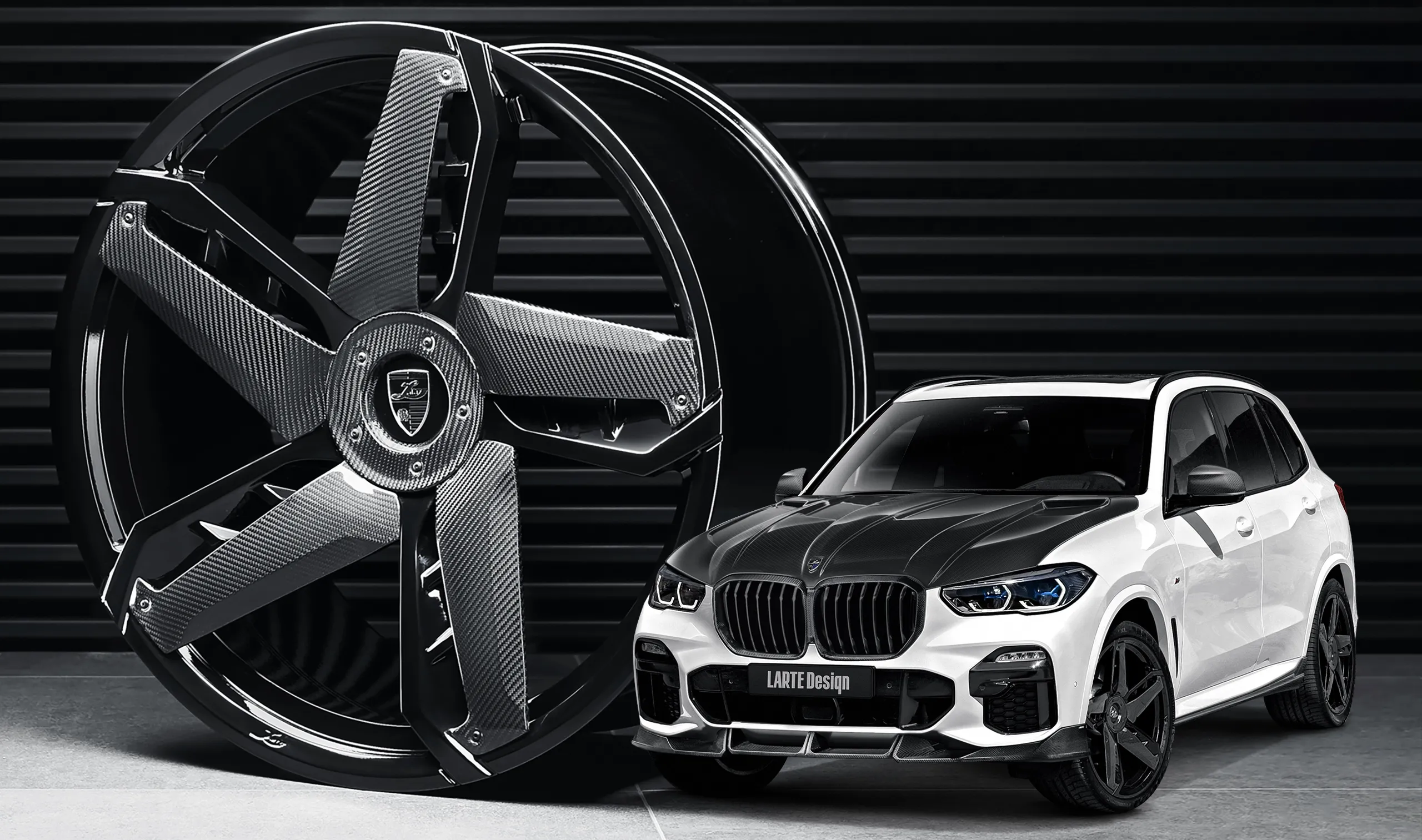 Felgen Upgrade für den Luxuswagen BMW X5 G05 von LARTE Design