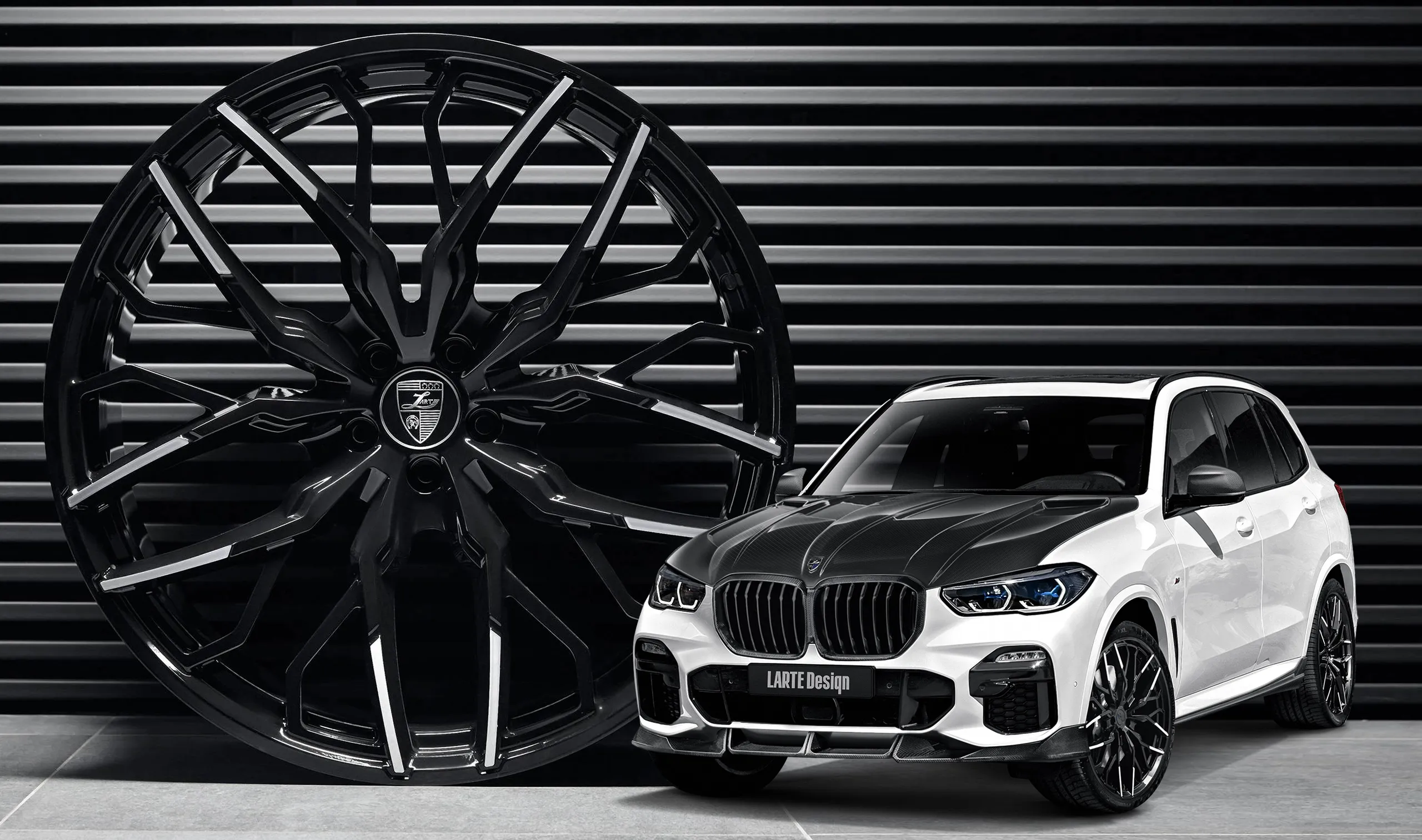 Räder Upgrade für den Luxuswagen BMW X5 G05 von LARTE Design
