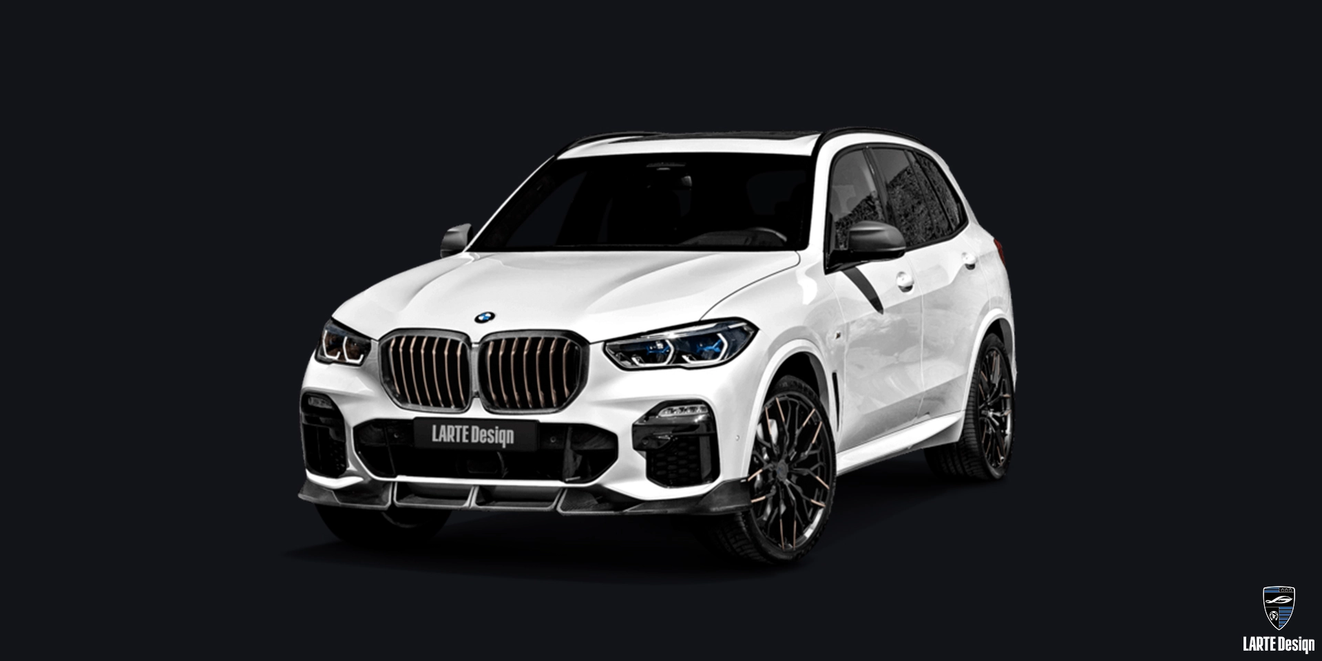 Karbonfaser-Tuning-Kit für  BMW X5 M Sport G05 in Alpinweiß uni