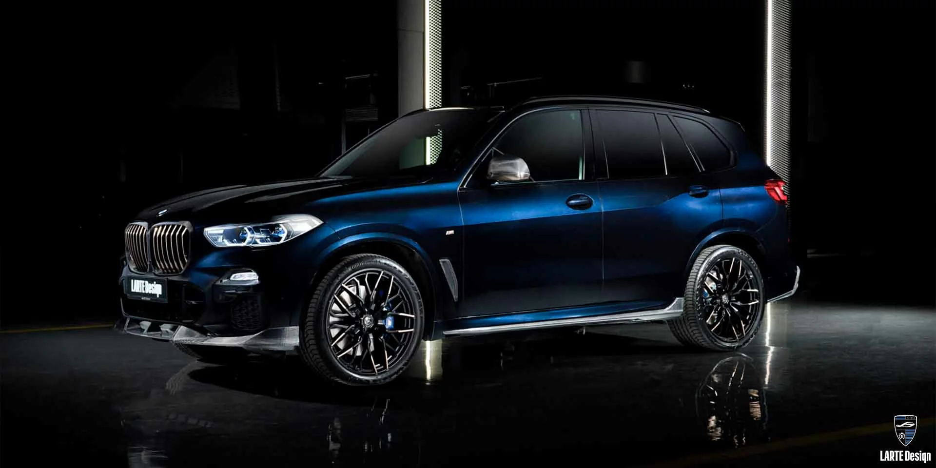 Karosseriekit für BMW X5 M Sport G05 M50d in Tanzanite Blue II Metallic