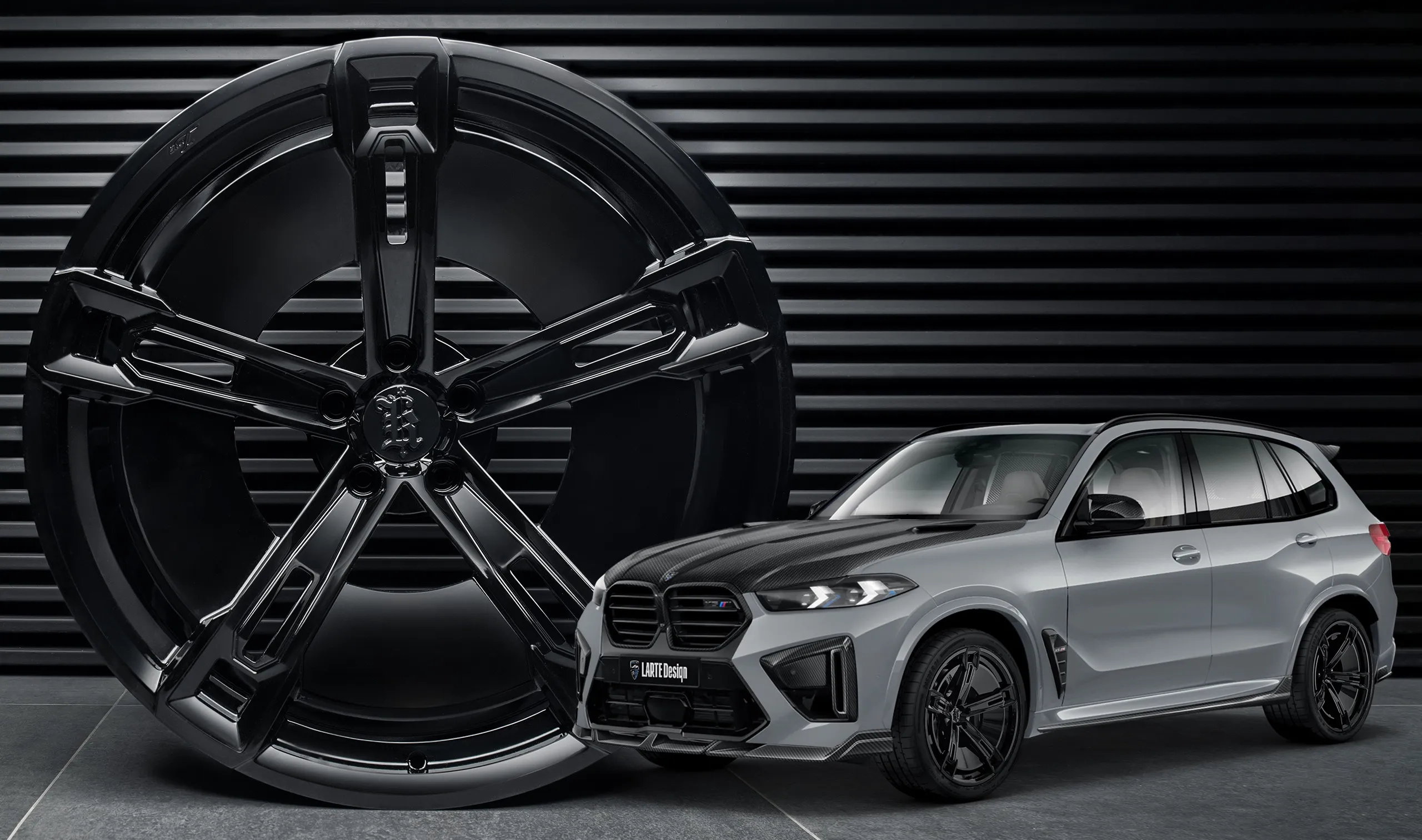 Forged rims for your BMW X5M F95 Facelift in the appearance package by LARTE Design