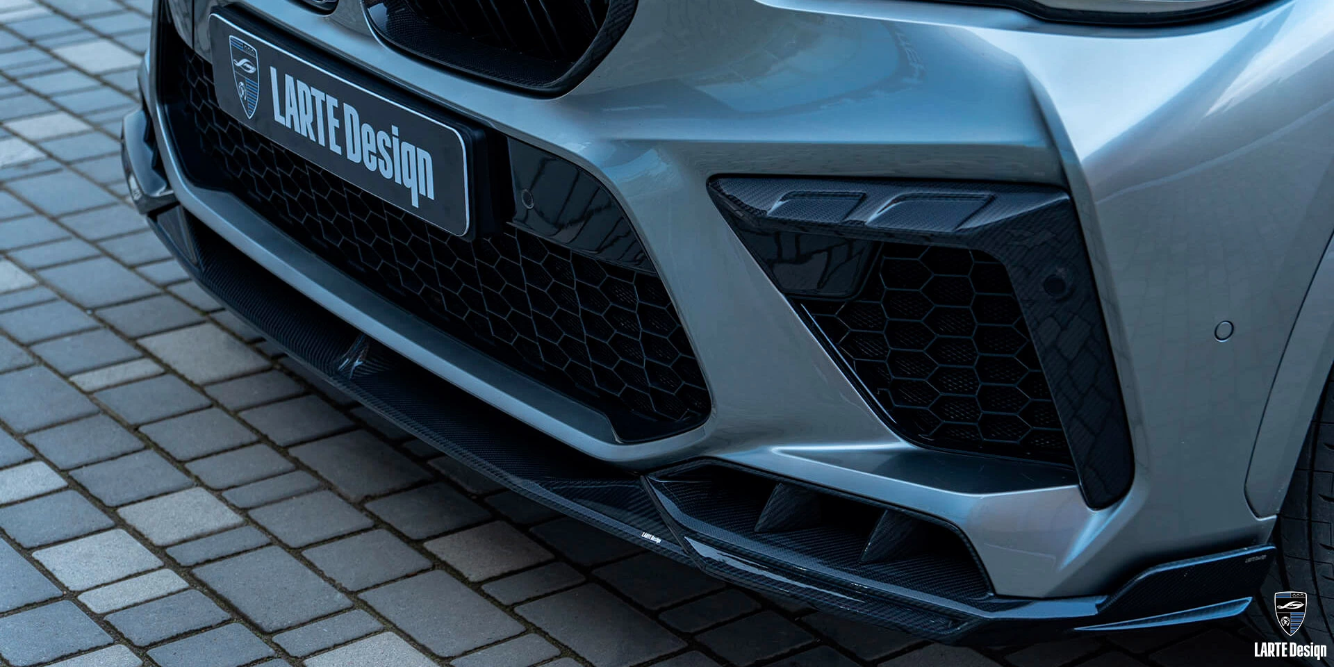 Acquire Skirts carbon fiber for LARTE Performance BMW X5M Competition F95 Dravit Grey Metallic 