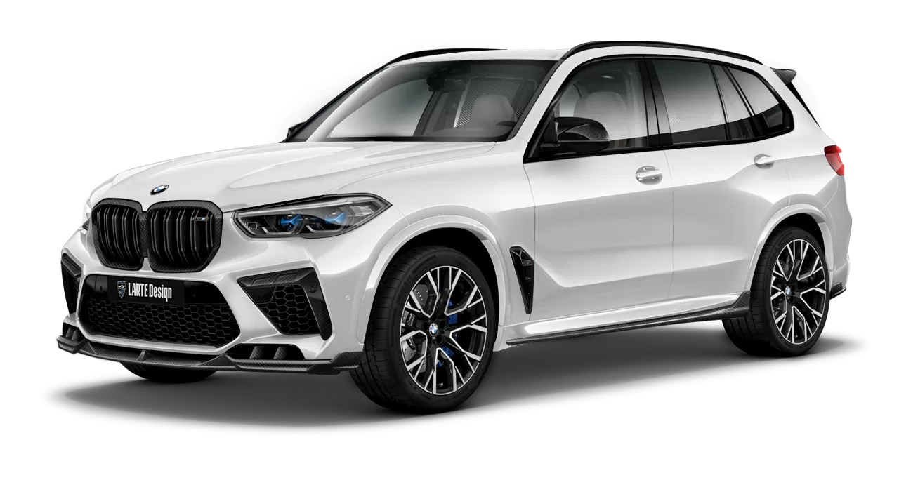 BMW X5M F95 front look for Exclusive body kit option