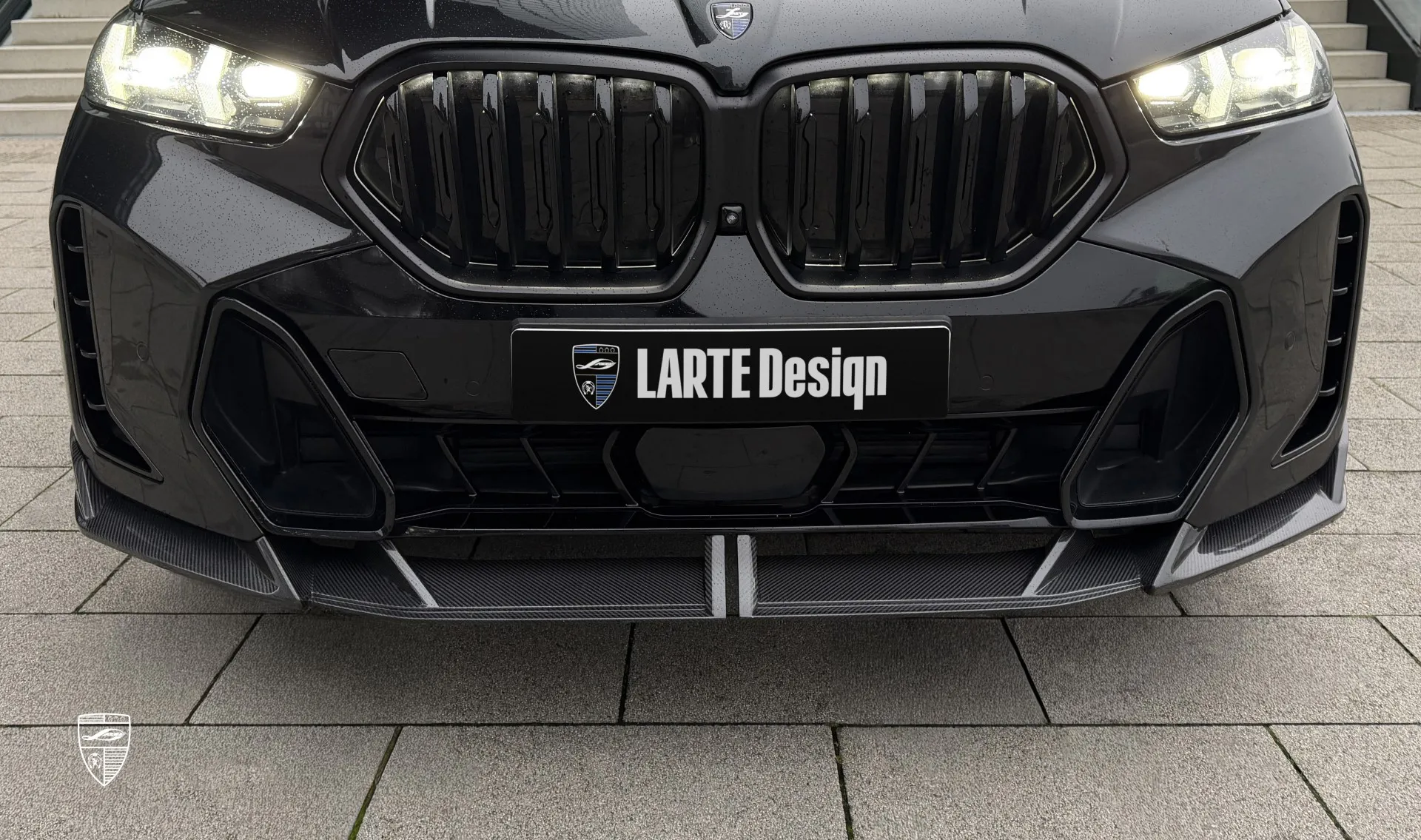 Carbonfaser-Frontsplitter Upgrade für das Familienauto BMW X6 G06 Facelift von LARTE Design