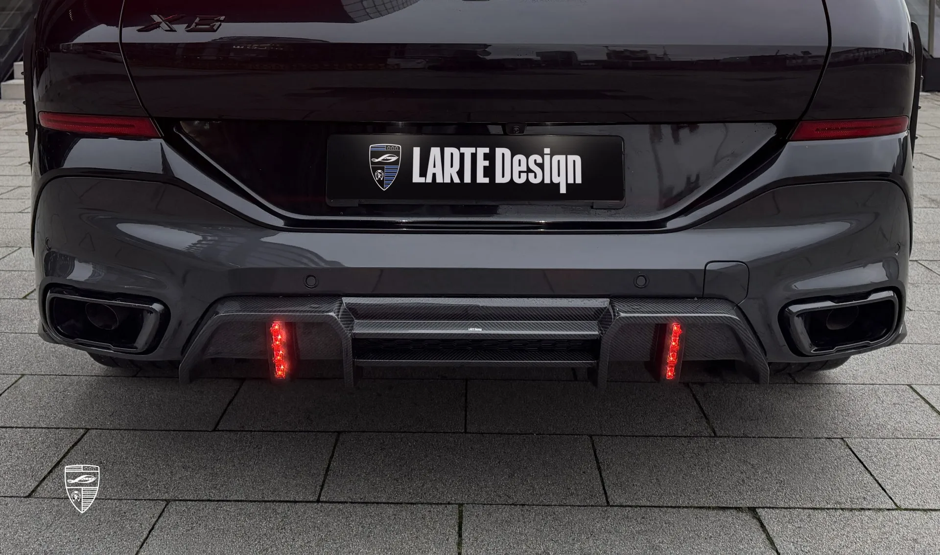 Carbonfaser-Heckdiffusor Upgrade für das Familienauto BMW X6 G06 Facelift von LARTE Design
