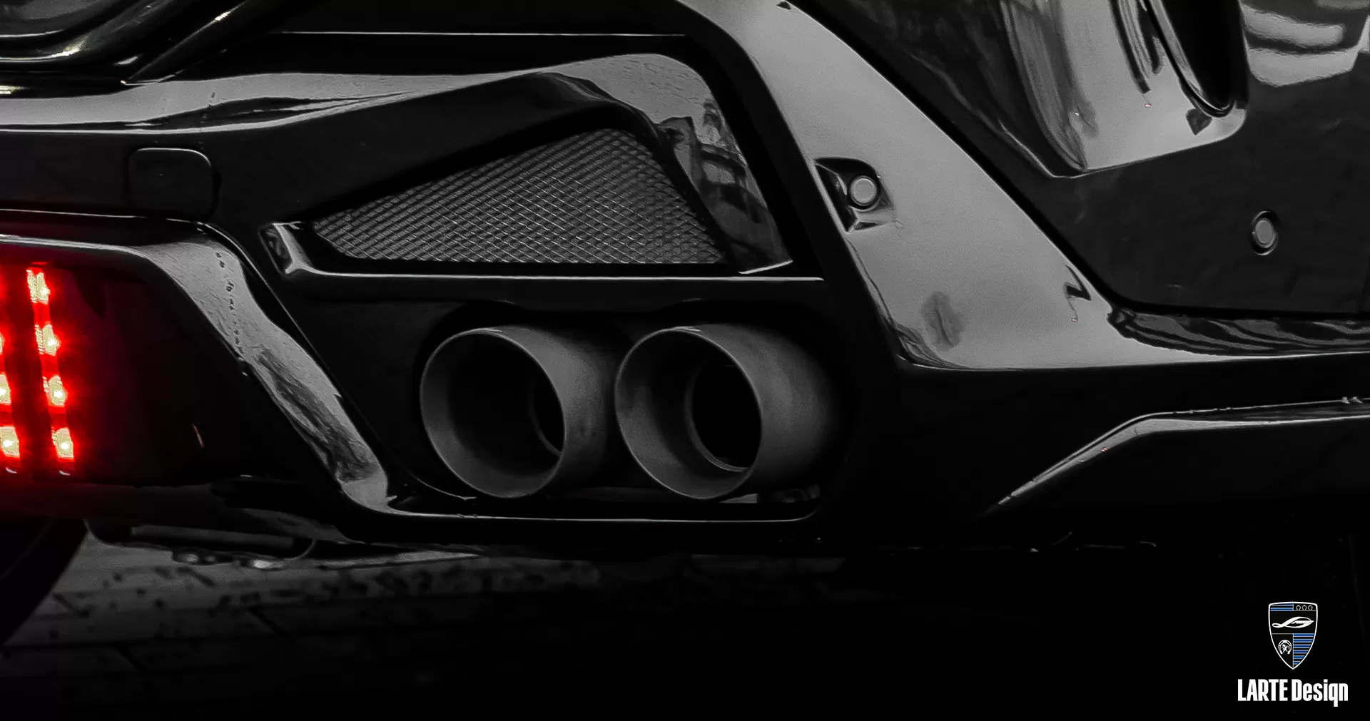 Custom carbon fiber Exhaust tips for BMW X6 III G06 Facelift  2024 M sport M50d