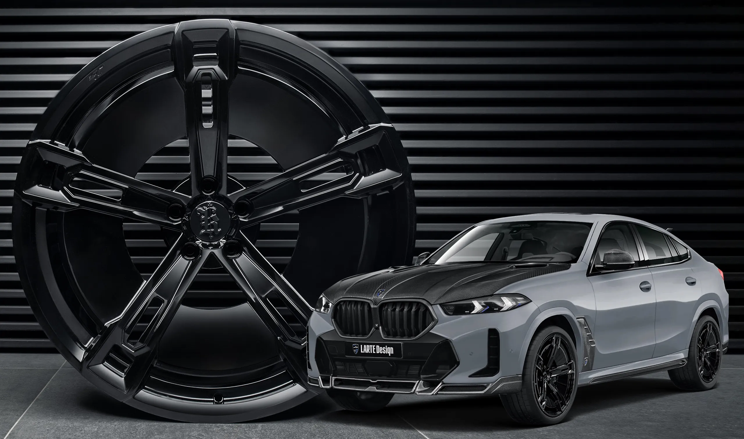 Forged rims upgrade for the family car BMW X6 G06 LCI III Facelift from LARTE Design