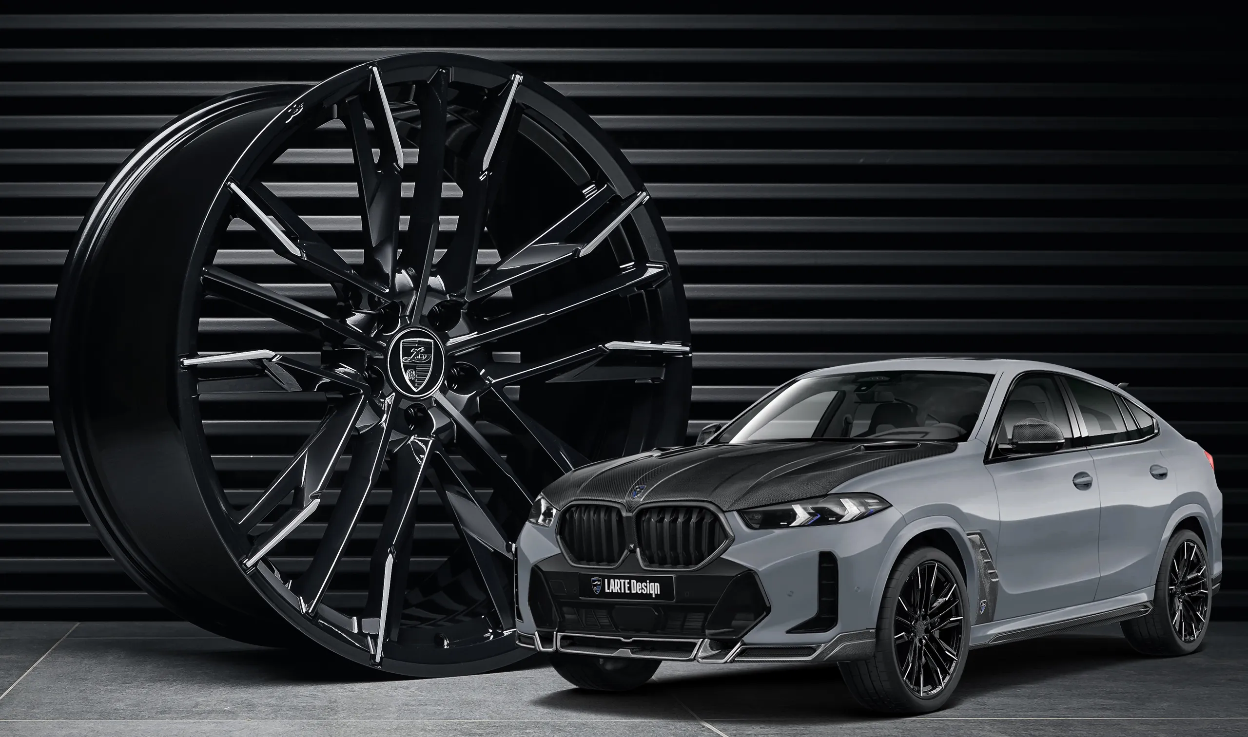 Forged rims for your BMW X6 G06 LCI III Facelift in a conversion kit from LARTE Design