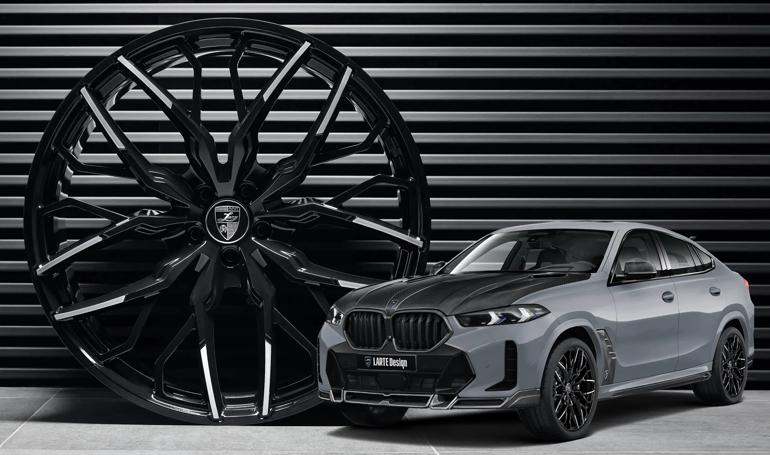 Forged wheels for your BMW X6 G06 LCI III Facelift in a conversion kit from LARTE Design