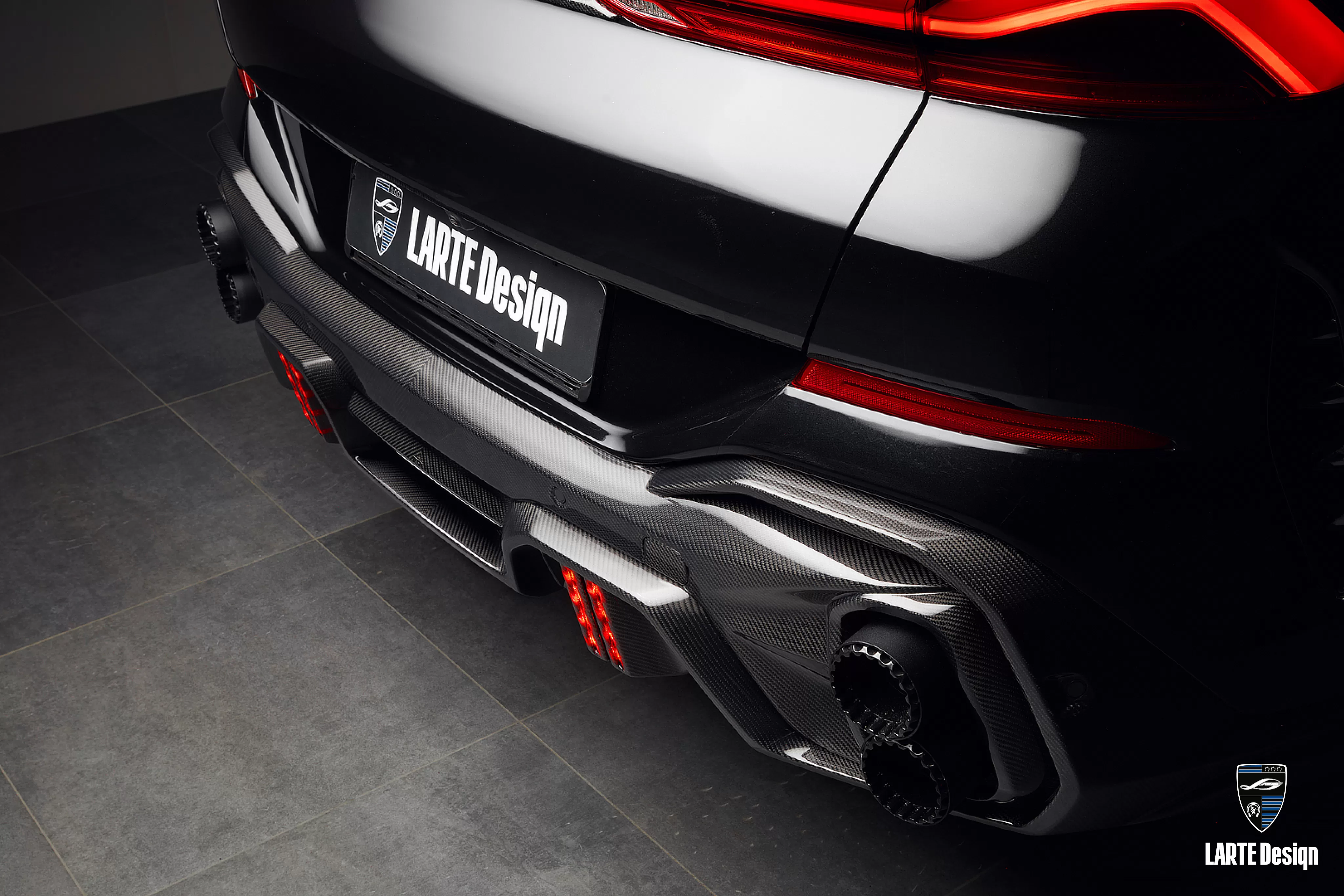 New aerodynamic kit Rear Bumper Diffuser for BMW X6 G06 M sport M50d