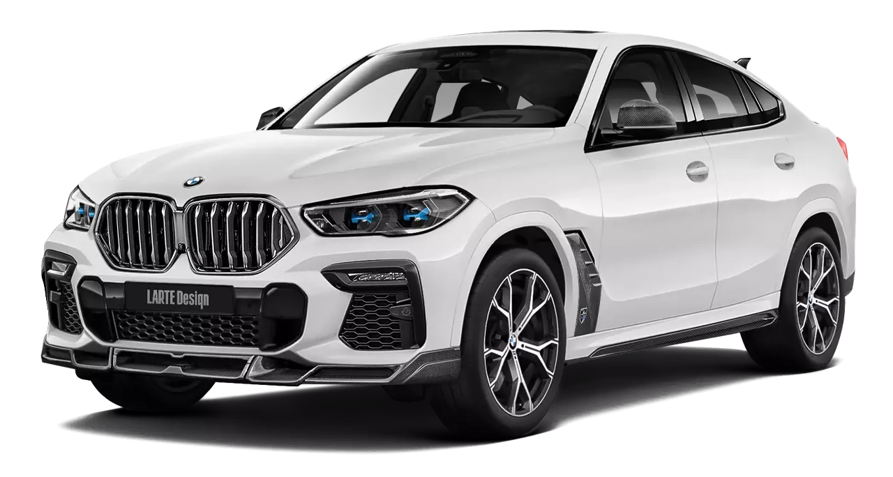 BMW X6 G06 front look for Exclusive body kit option