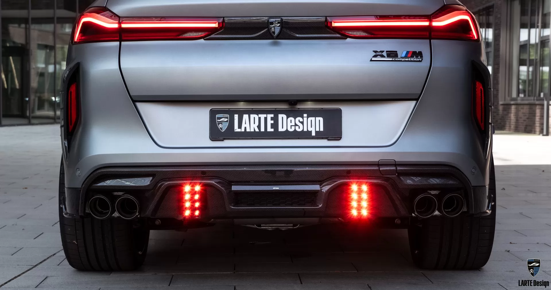 Carbon rear diffuser for BMW X6M F96 LCI by LARTE Design