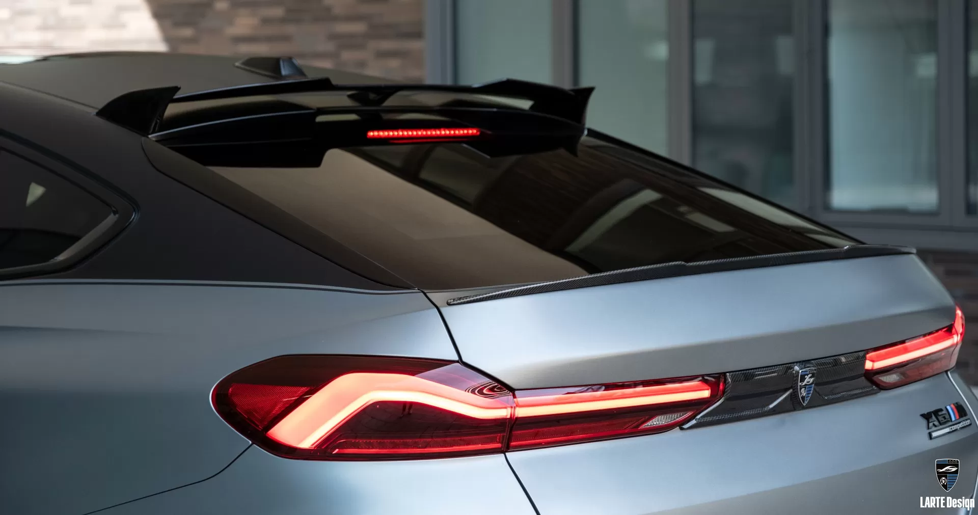 Carbon trunk spoiler for BMW X6M F96 LCI by LARTE Design