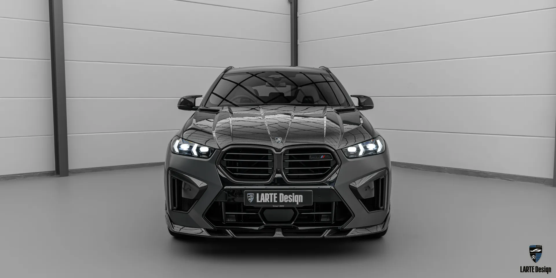 Sporty Grey BMW X6M Facelift Luxury Family SUV Sporty grey custom BMW X6M Facelift — luxury family SUV with bold exterior styling