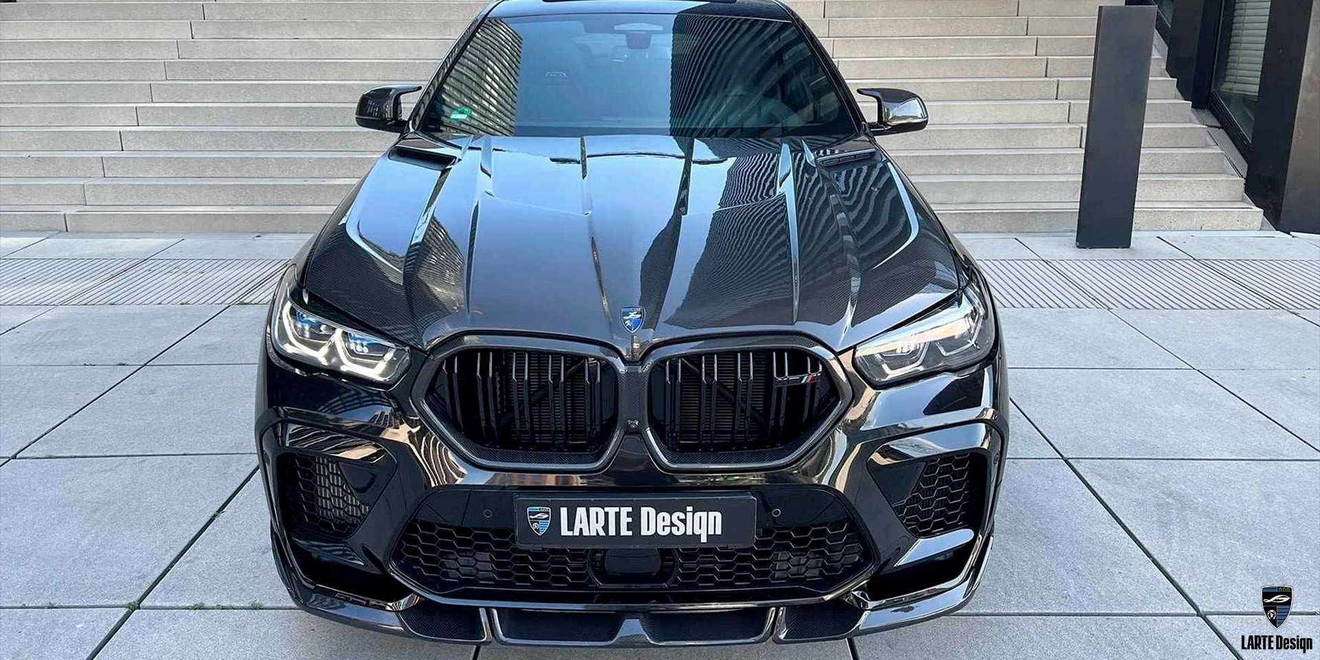 Price for carbon fiber Bonnet SUV for LARTE Performance BMW X6 M Competition F96 Сarbon Black Metallic