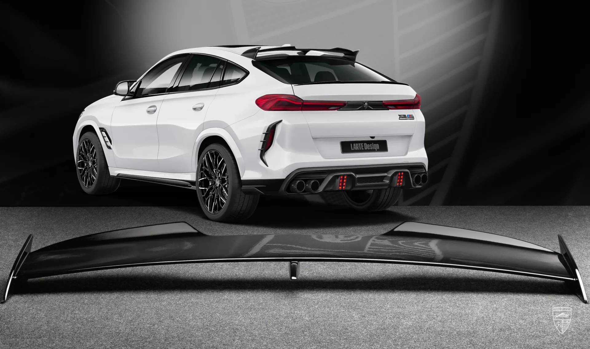 Roof spoiler for your BMW X6M F96 Competition in the appearance package by LARTE Design