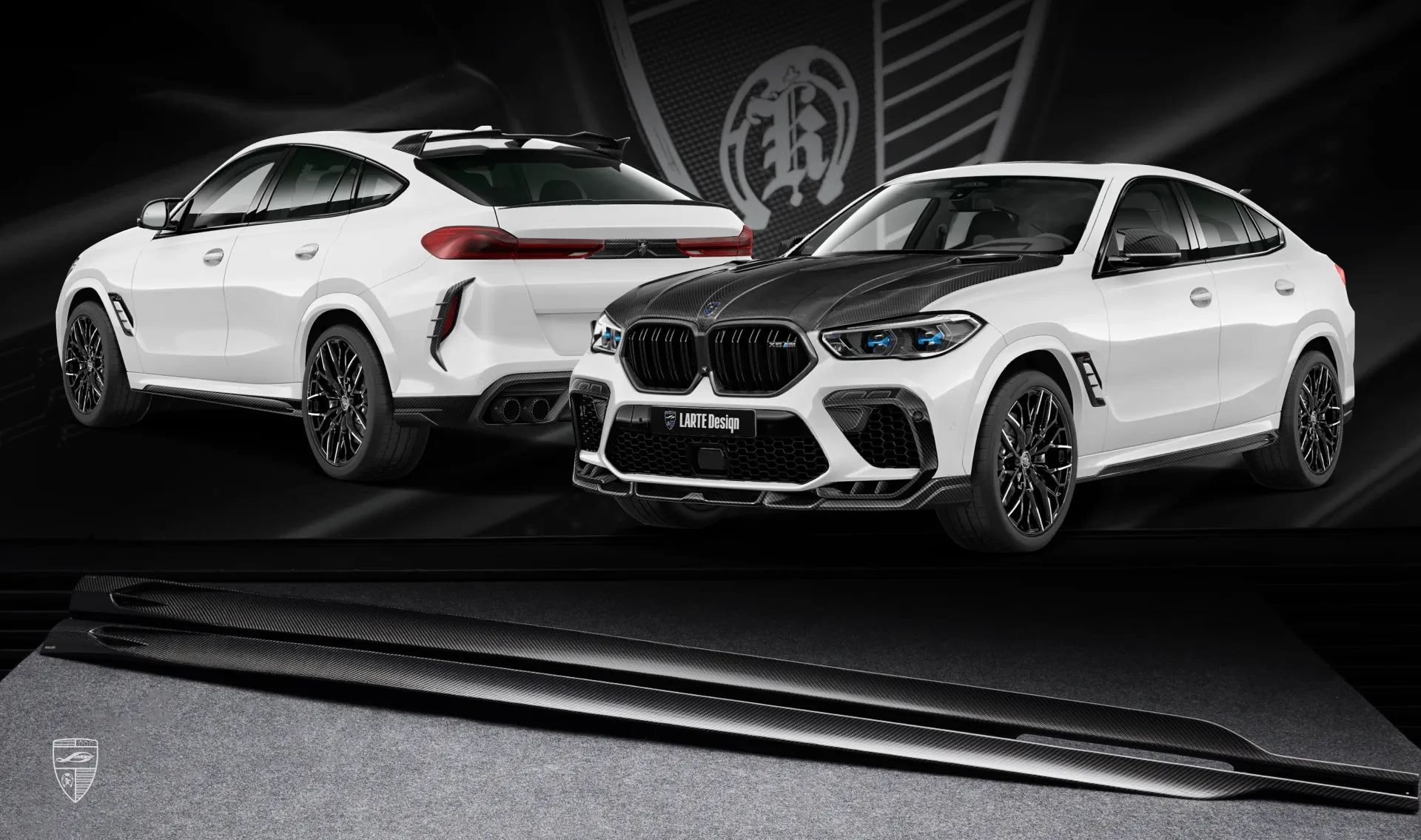 Seitenschweller für Ihren BMW X6M F96 Competition im Umrüstkit von LARTE Design