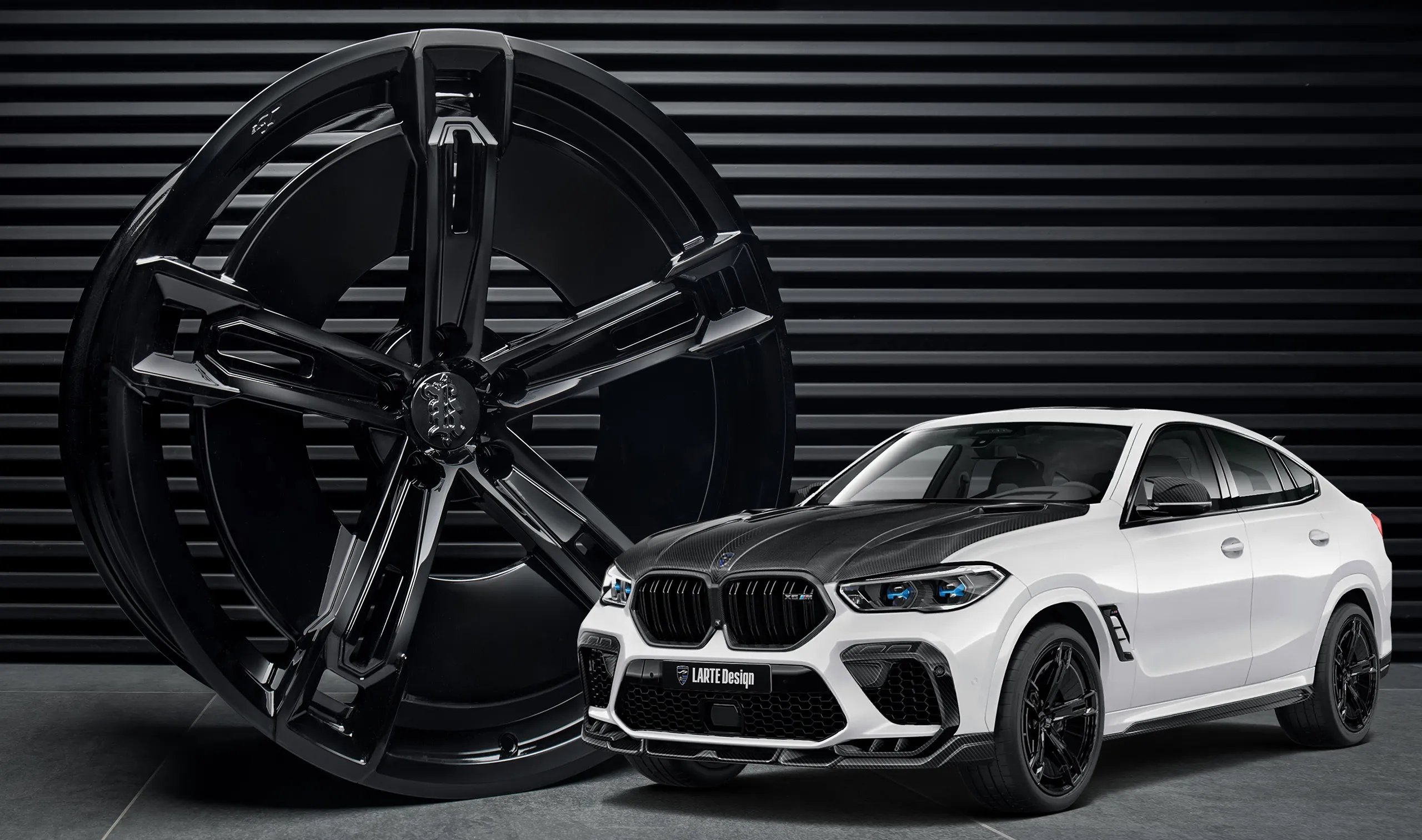 Forged wheels for your BMW X6M F96 Competition in a conversion kit from LARTE Design