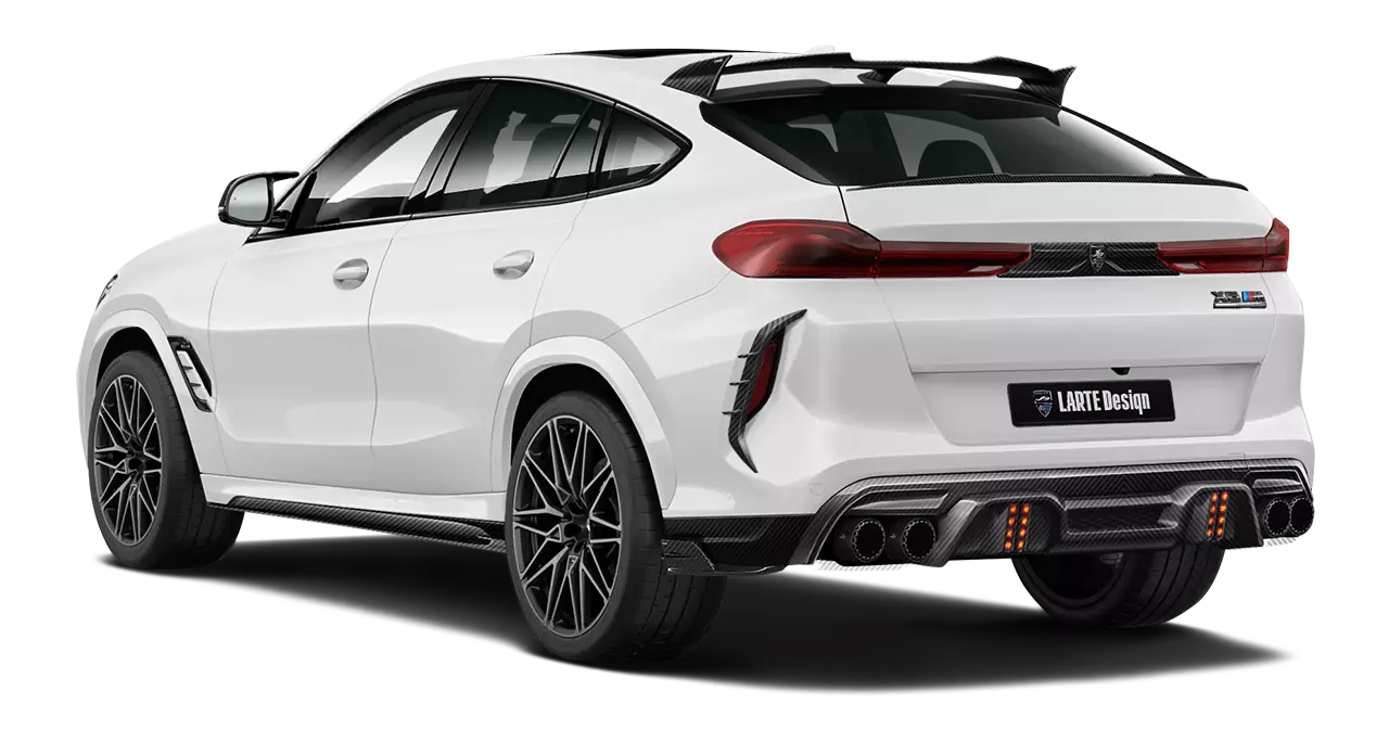 BMW X6M F96 rear look for Exclusive body kit option