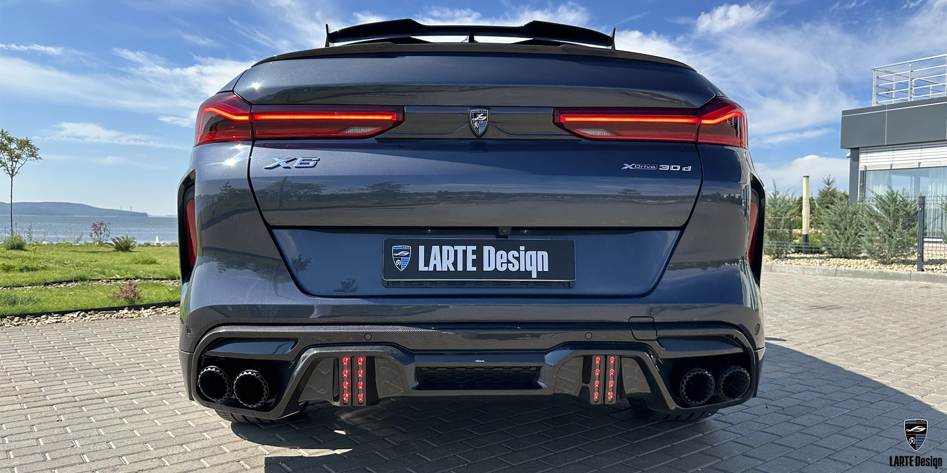 Additional double brake lights Larte Perfromance for BMW X6M Competition F96