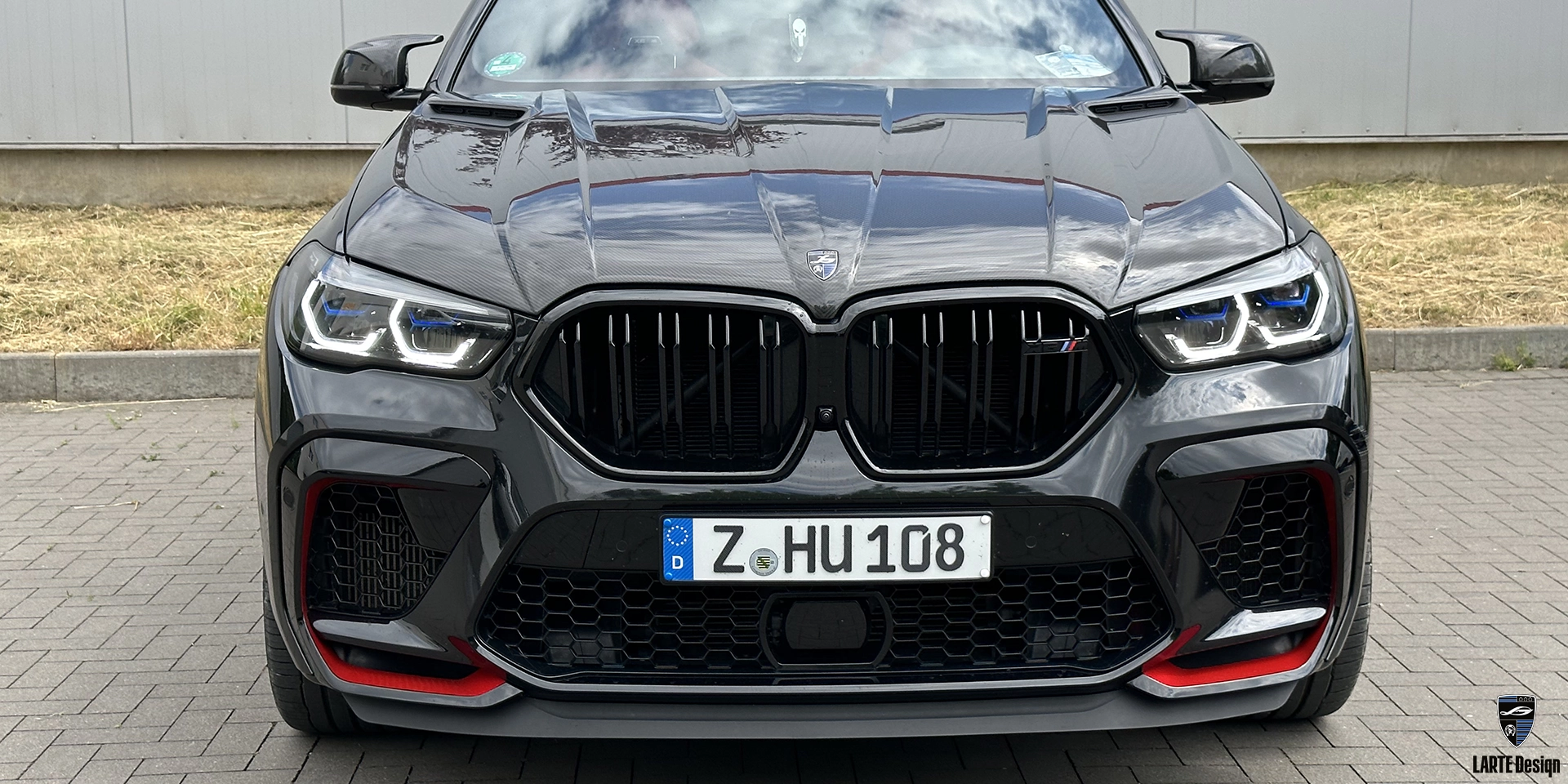 Acquire carbon fiber Front bumper splitter for BMW X6 M Competition F96